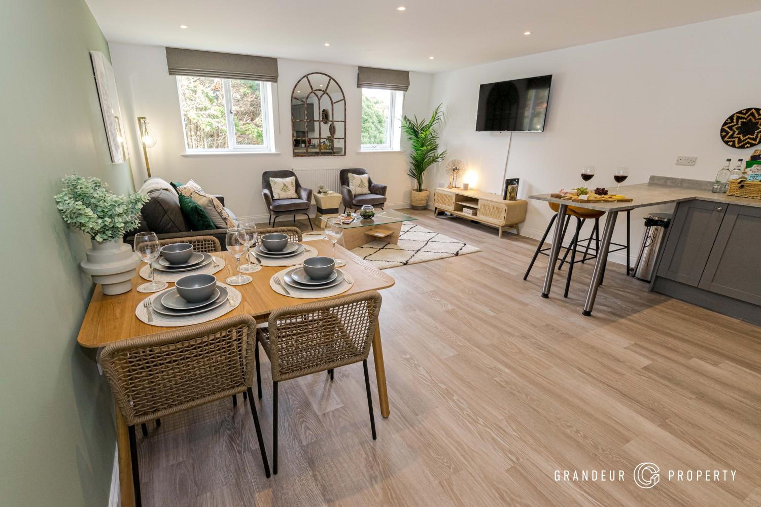 HIDEAWAY by BOURNECOAST - A Stylish Apartment with a Balcony, SEA GLIMPSES and Parking - Just 10 Minutes Walk to the Sandy Beaches - FM8406 view 2