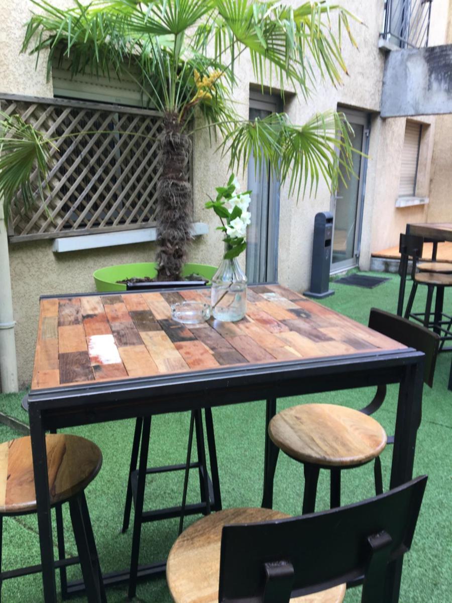 outdoor BBQ area