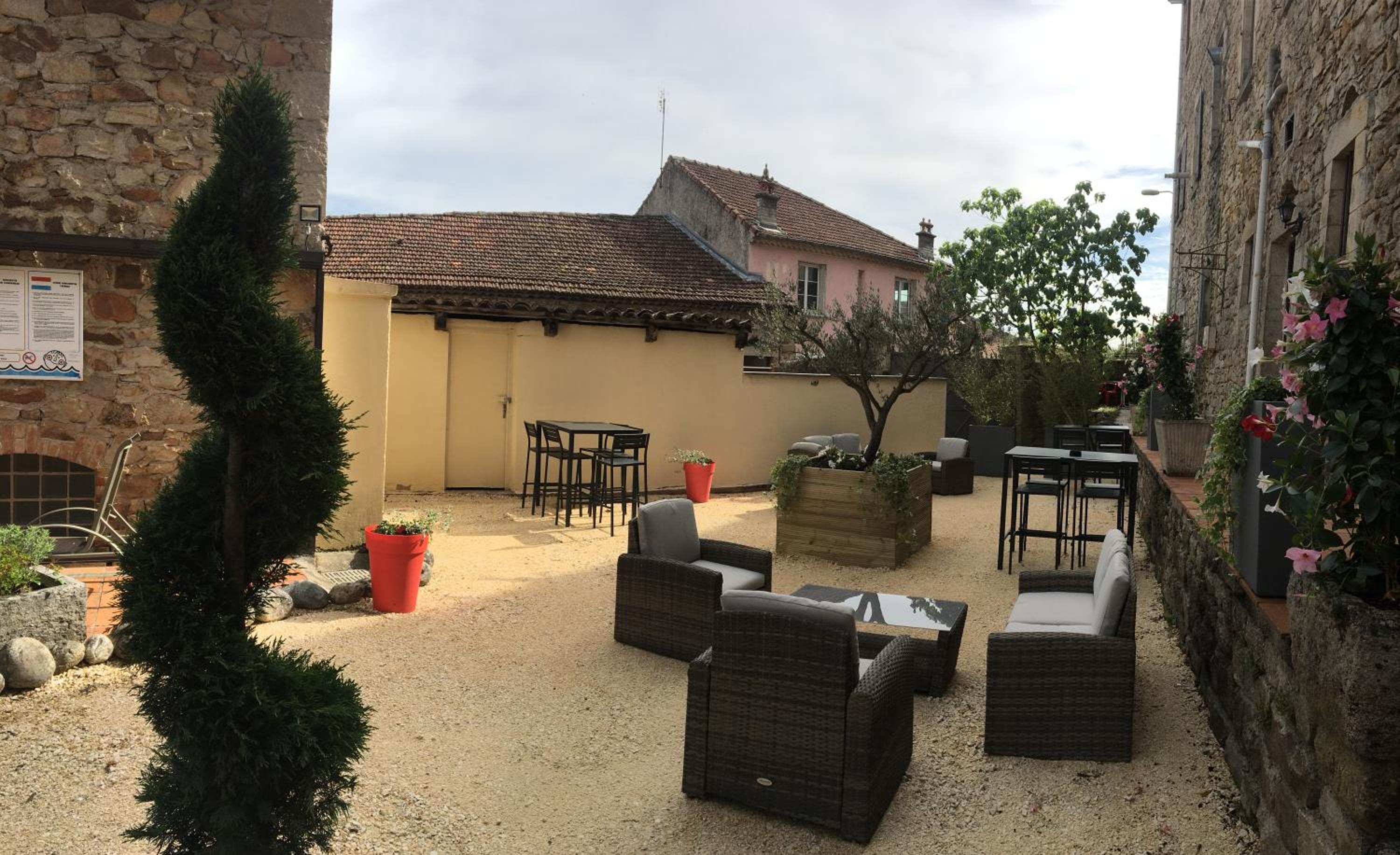 outdoor BBQ area