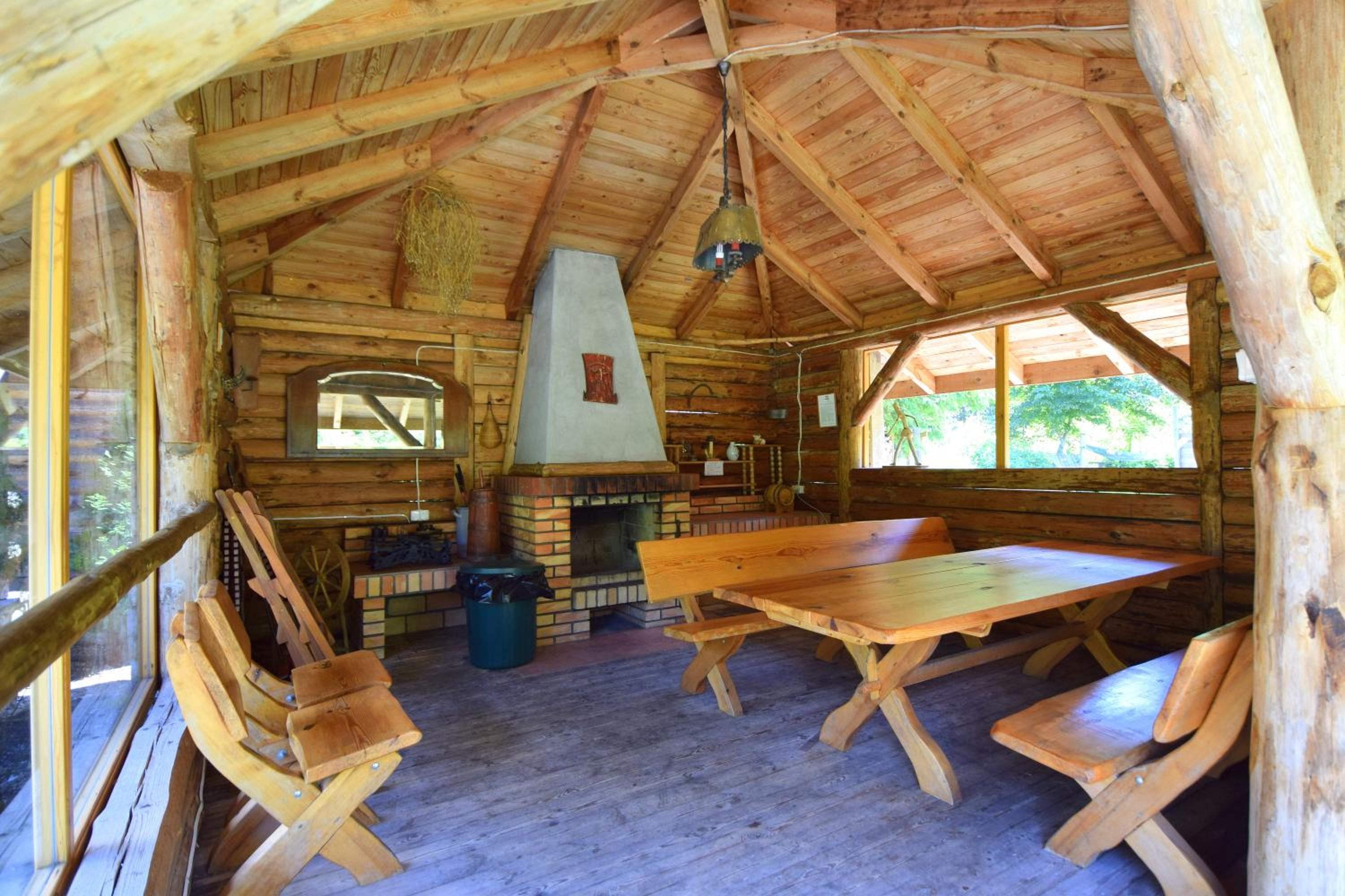 Leśny Zakątek balia kąpielowa ognisko sauna basen rowery w cenie pobytu Realizujemy Podlaski bon turystyczny view 3