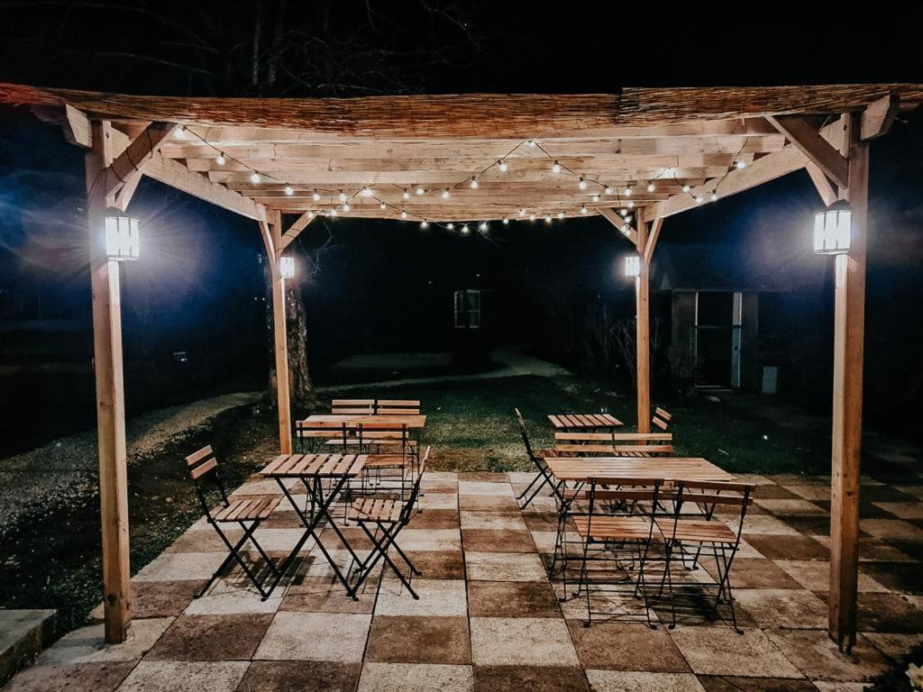 outdoor BBQ area