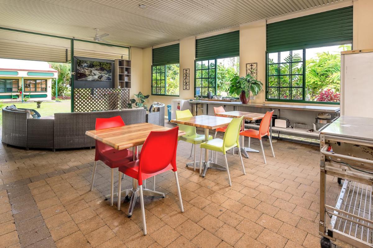 outdoor BBQ area