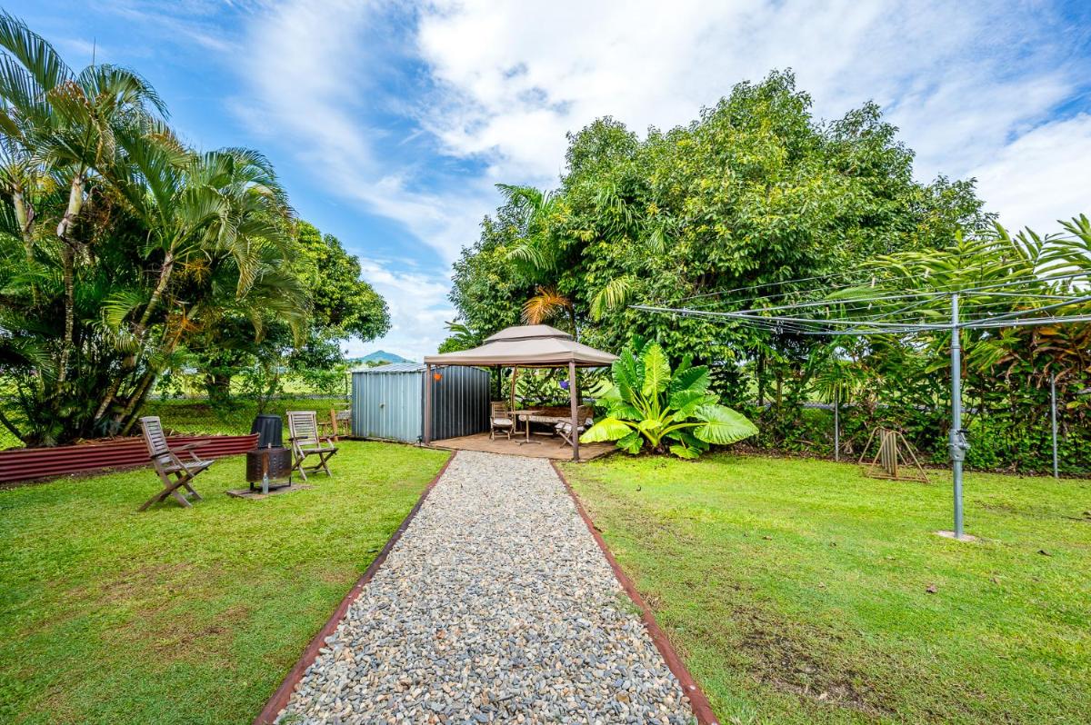 outdoor BBQ area