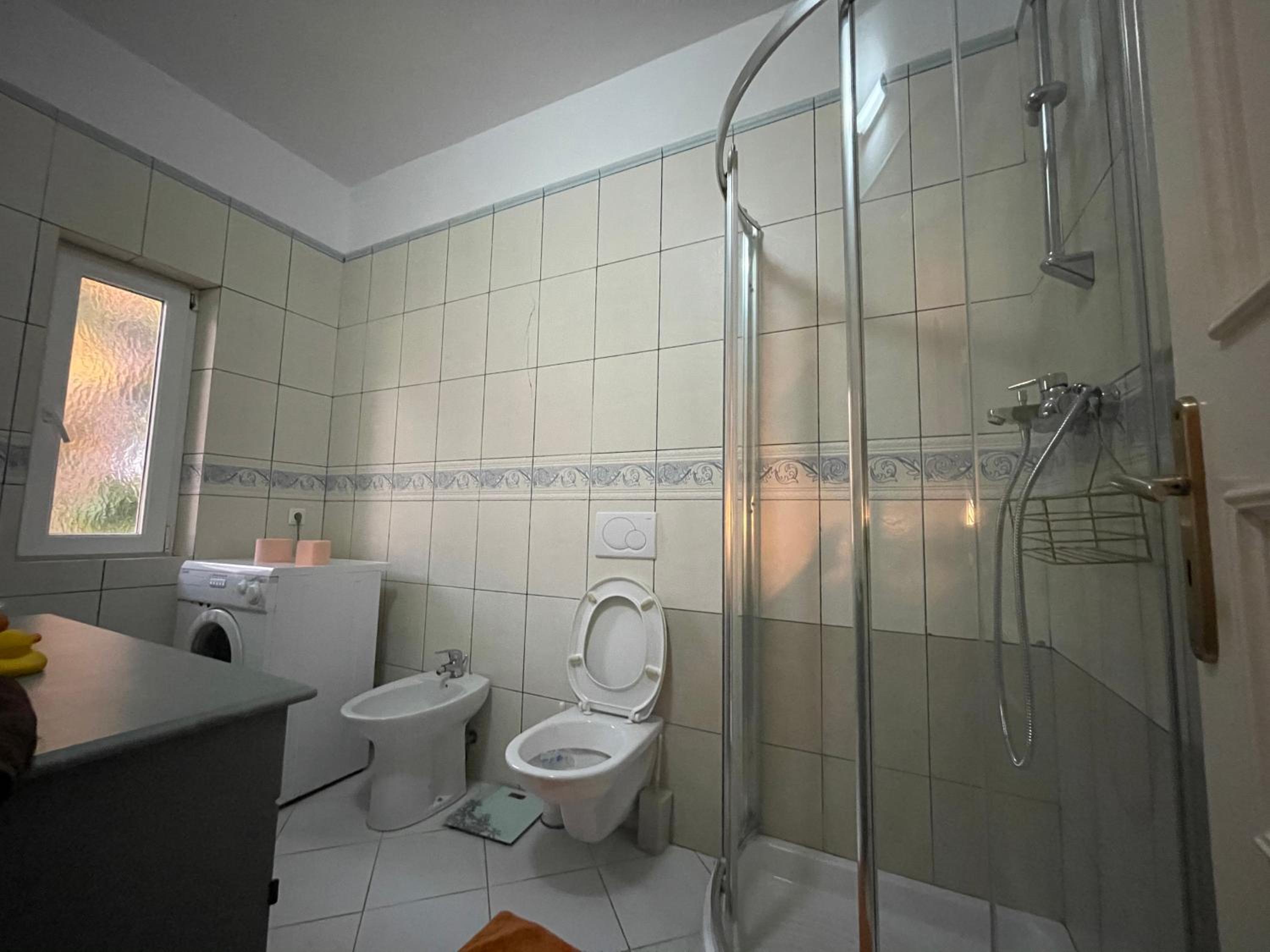 Beachfront villa in Qerret beach with a private pool