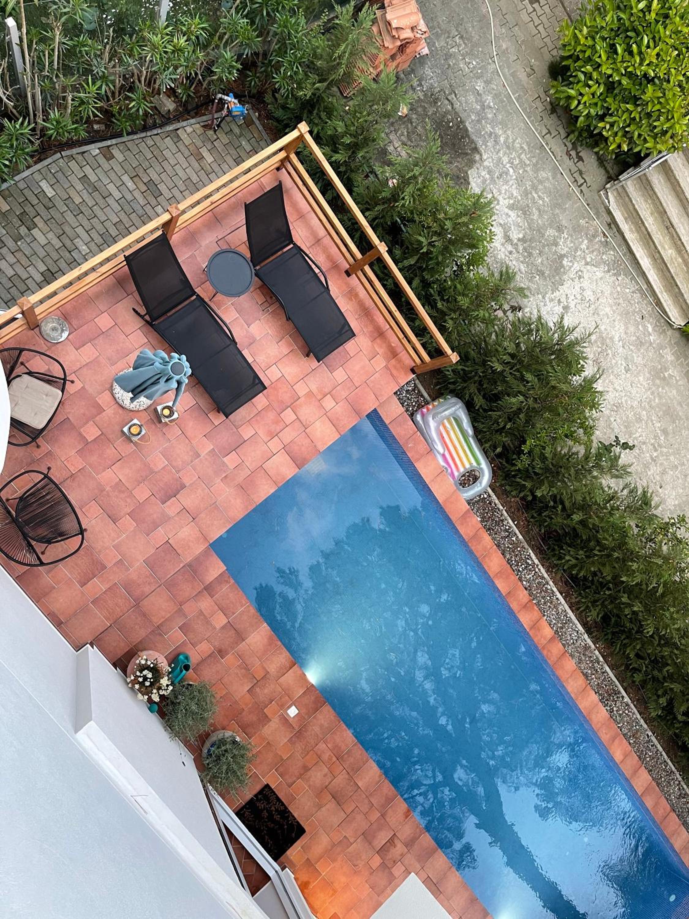 Beachfront villa in Qerret beach with a private pool