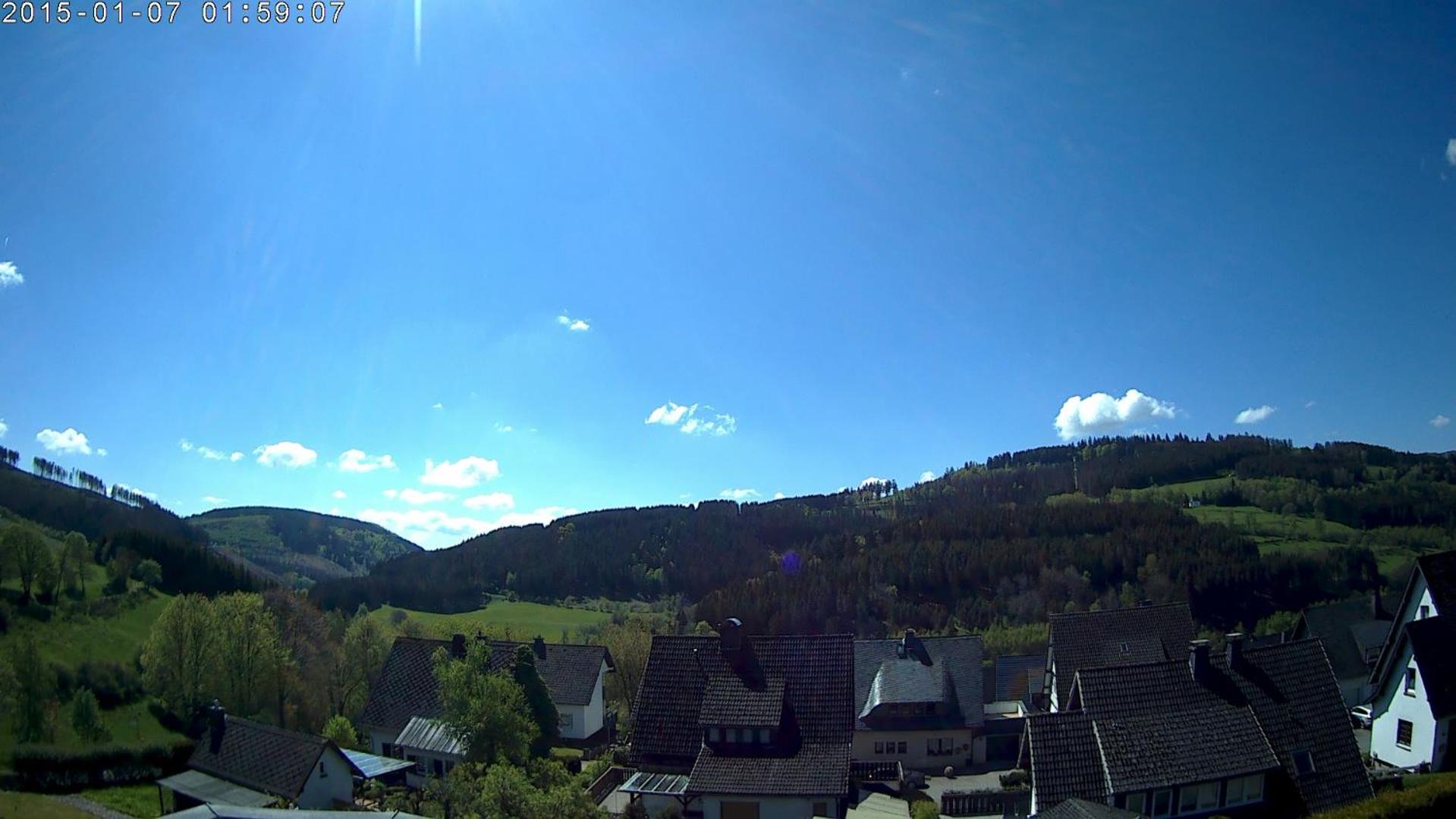 Panoramablick Ferienwohnung Luge Winterberg Sauerland view 2