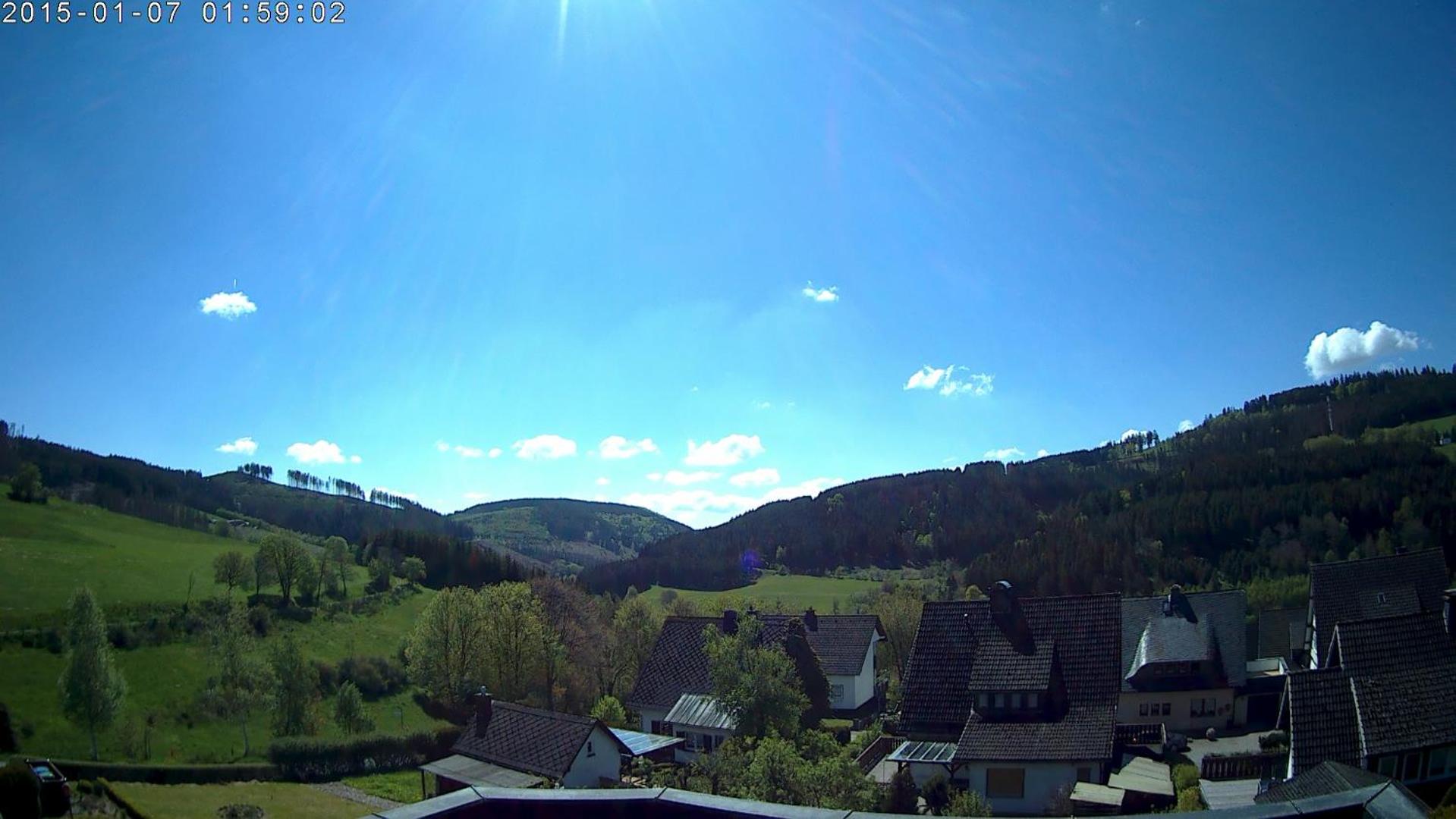 Panoramablick Ferienwohnung Luge Winterberg Sauerland view 5