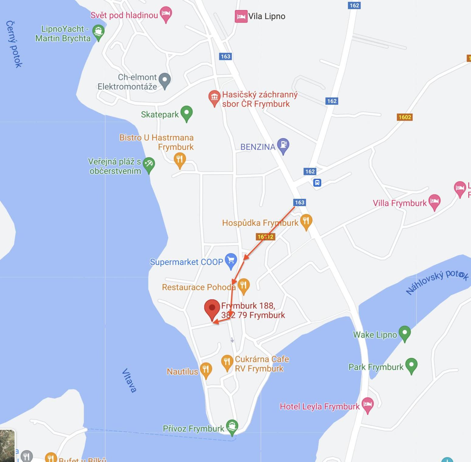 Apartmány V uličce Frymburk