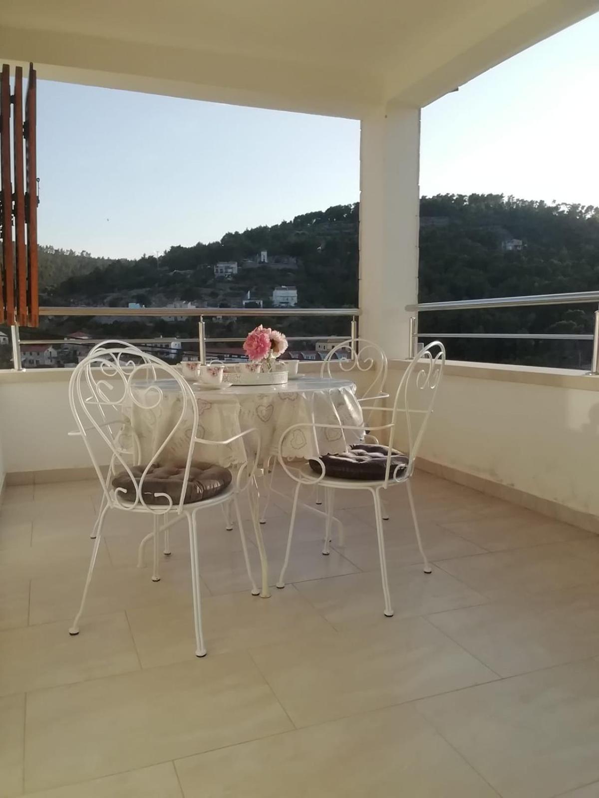 Sea view apartment above beach on paradise island Šolta near Split view 3