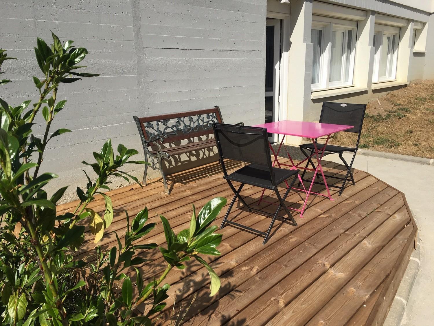 outdoor BBQ area