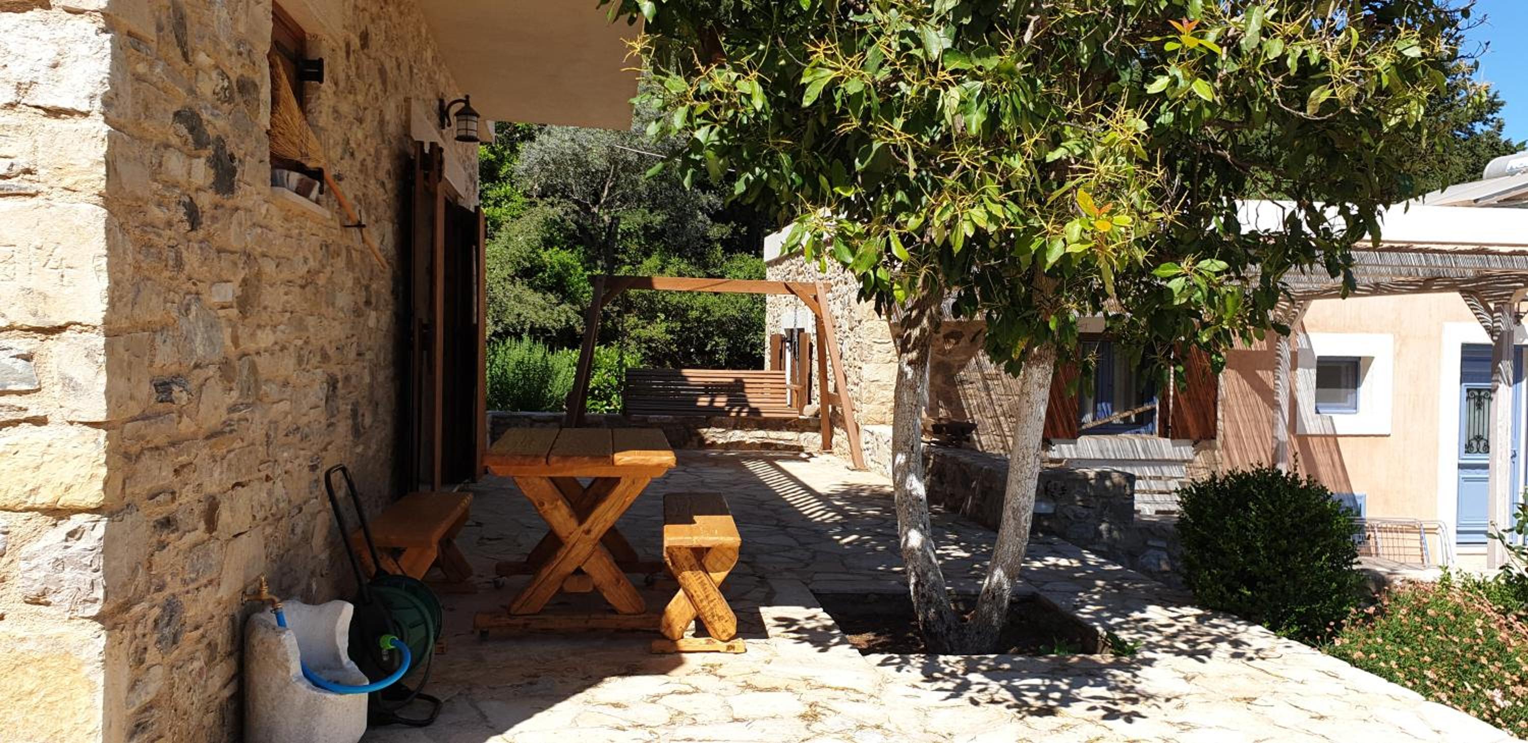 Chaihoutes stone villa into Olive farm in Zia