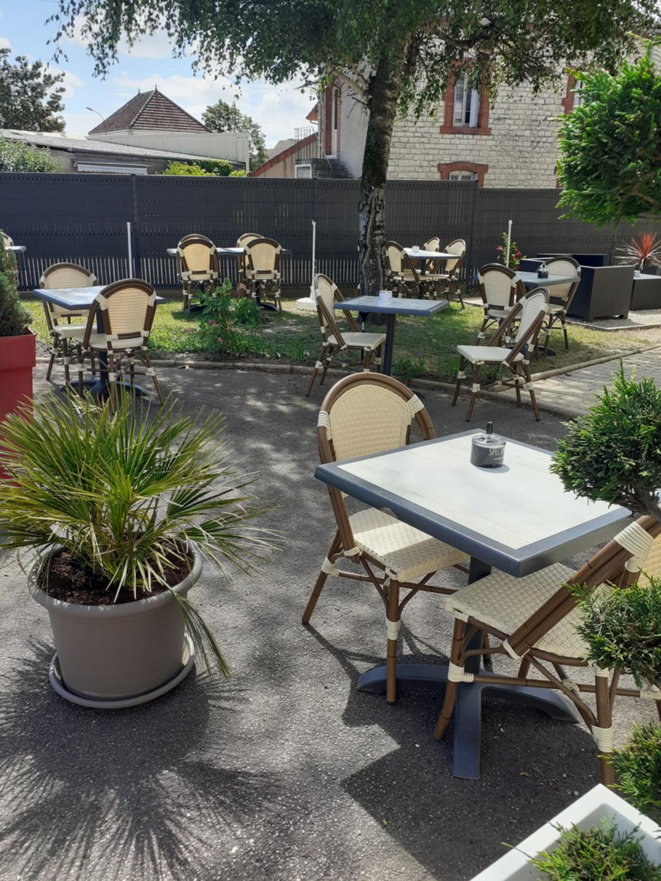outdoor BBQ area