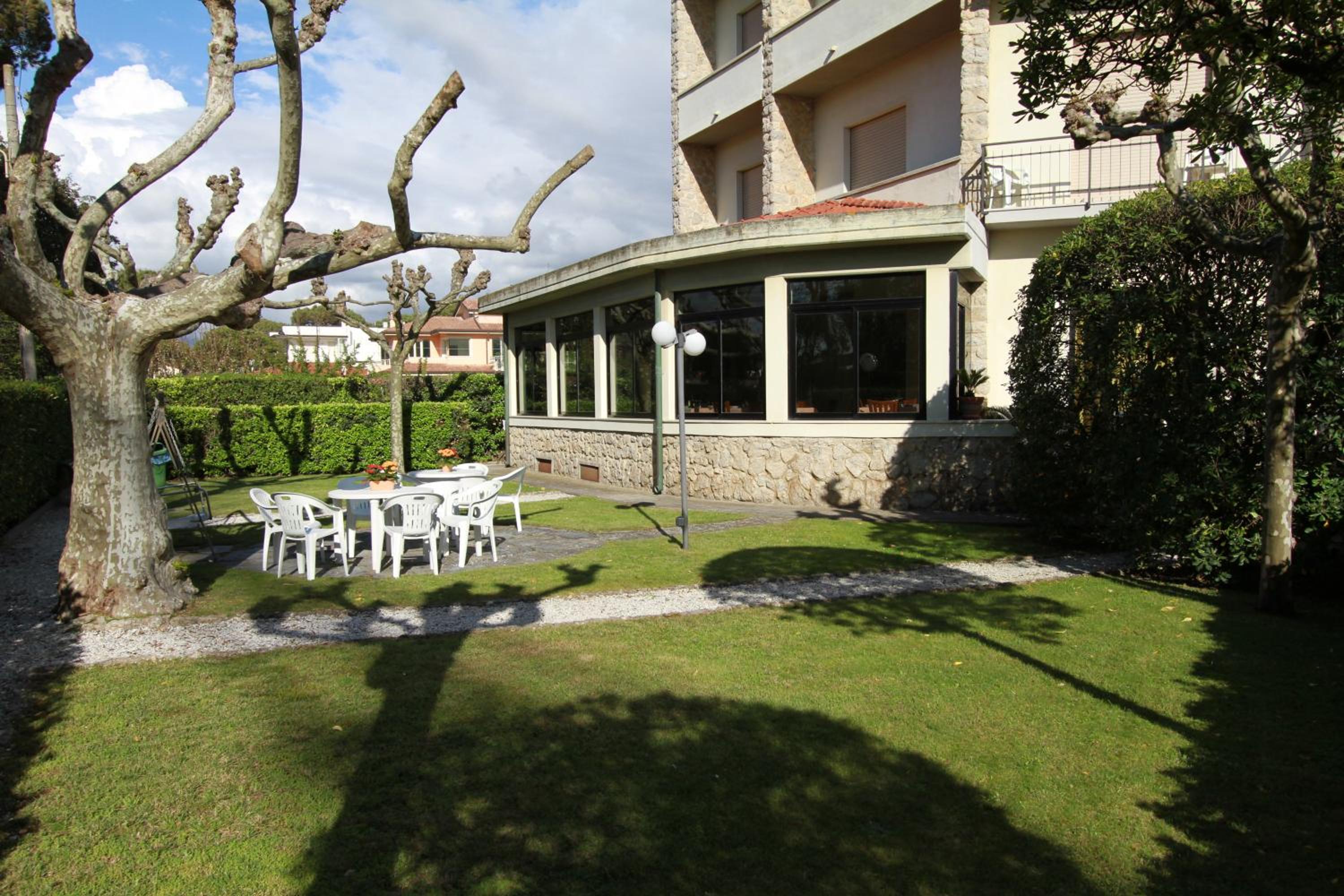 outdoor BBQ area