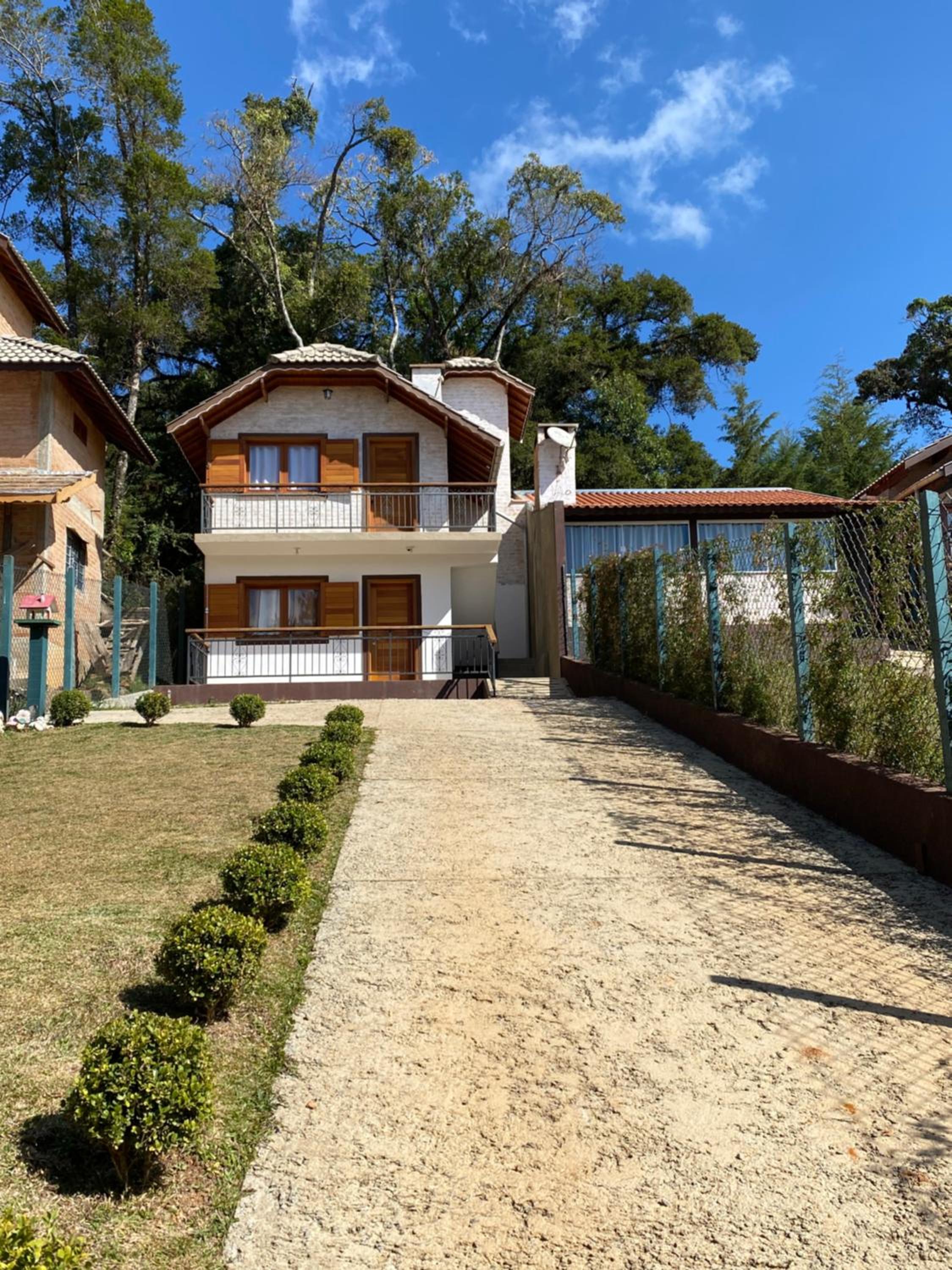 Chalé vista das montanhas