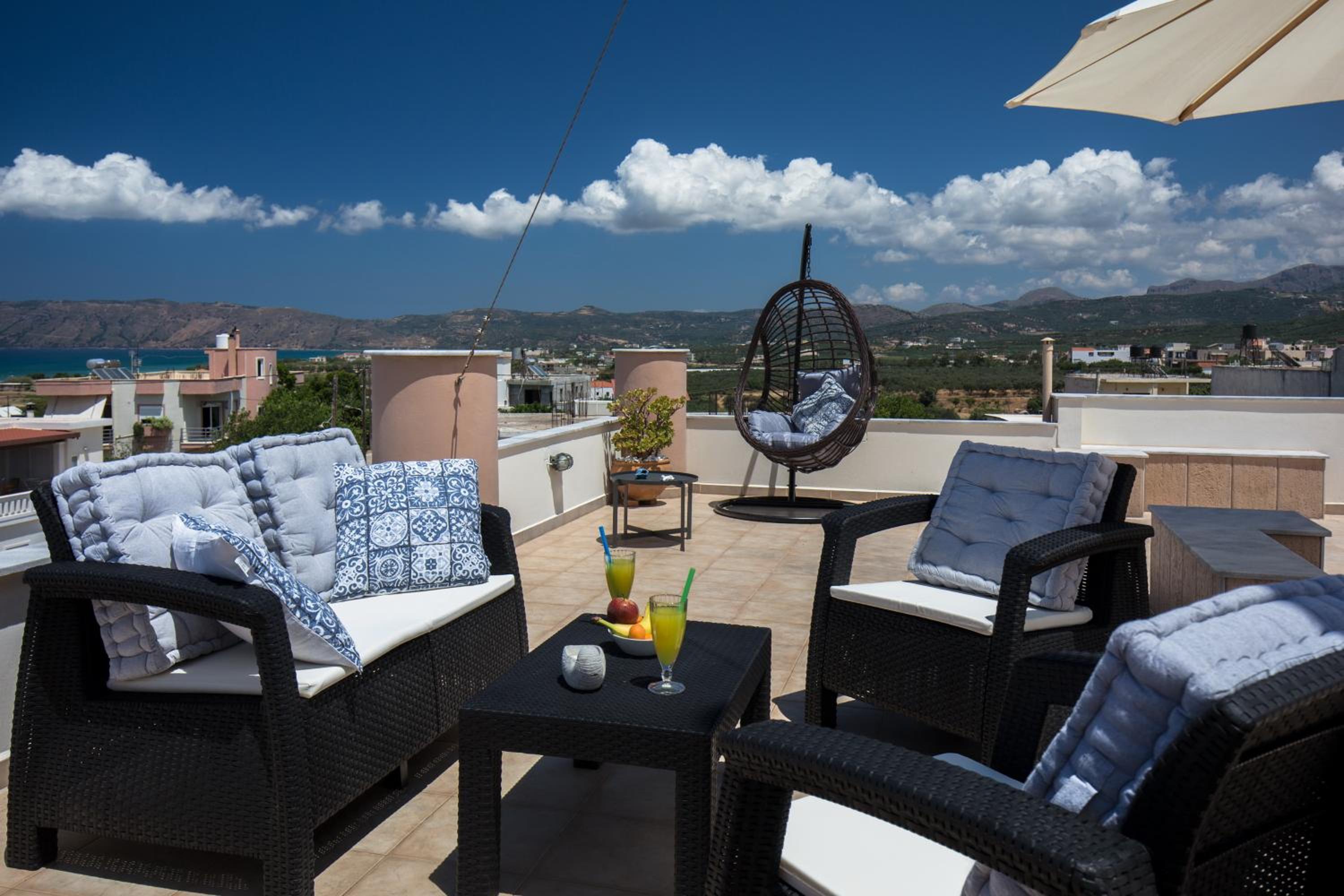 outdoor BBQ area