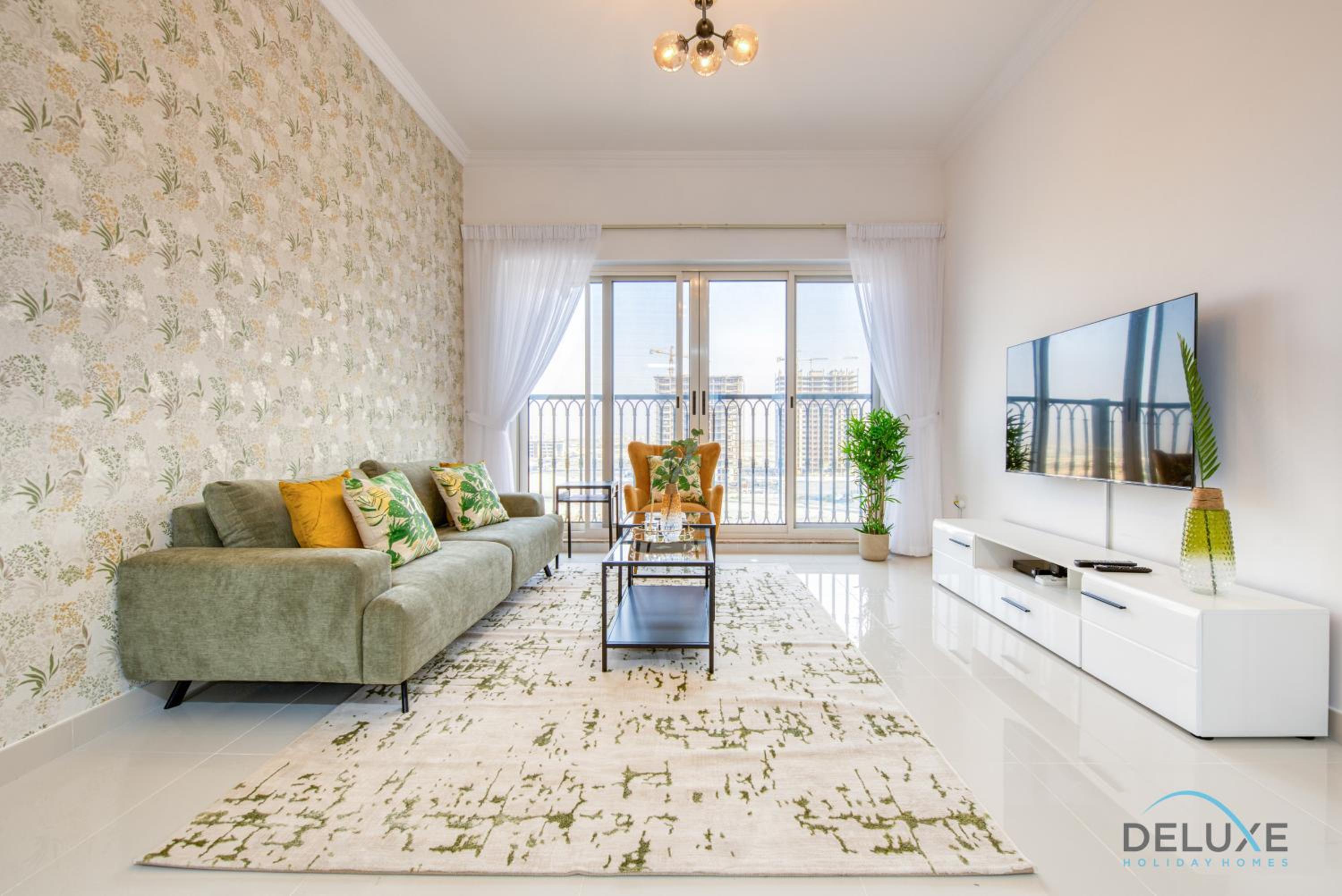 Sunny 1BR at Canal Residences West Dubai Sports City by Deluxe Holiday Homes
