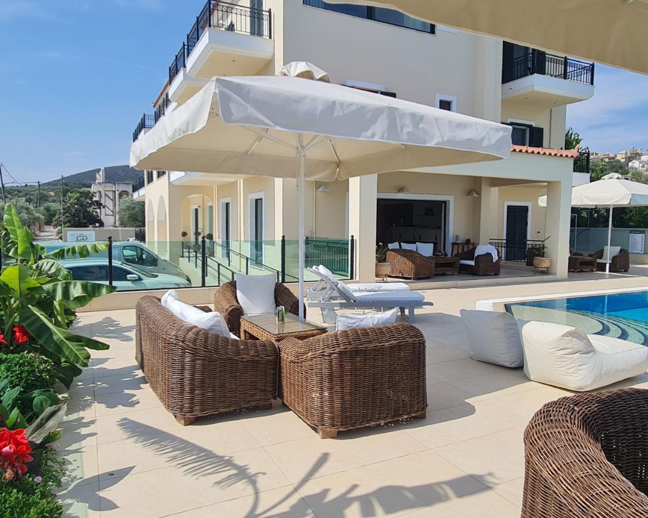 outdoor BBQ area