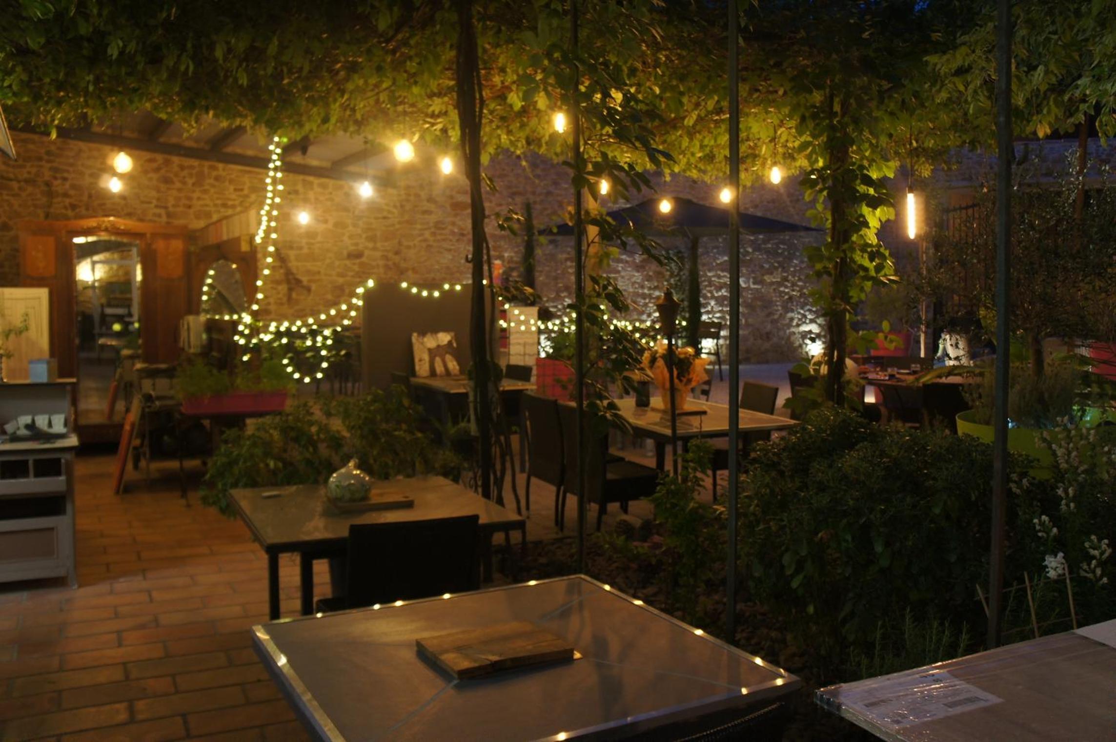 outdoor BBQ area