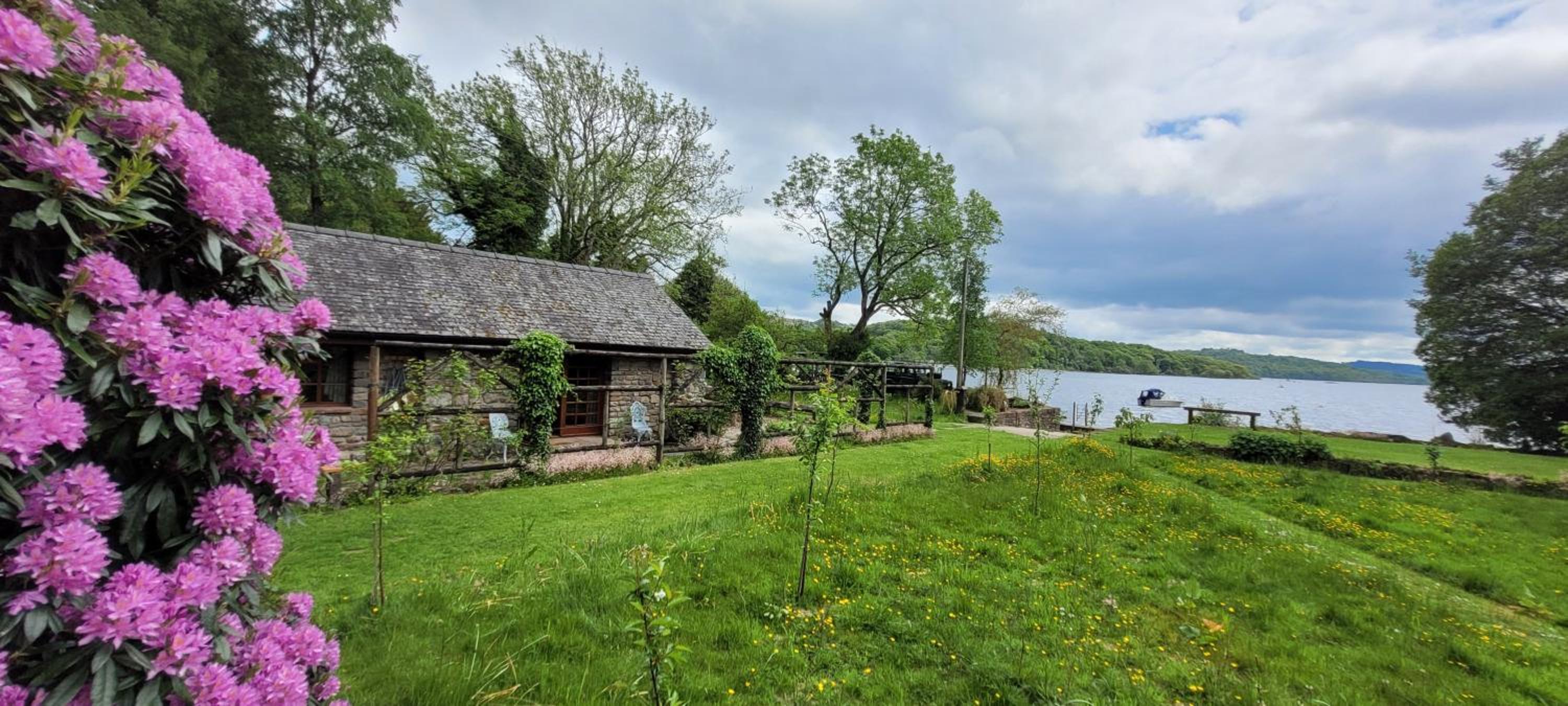 Loch Lomond shore Boat House view 2