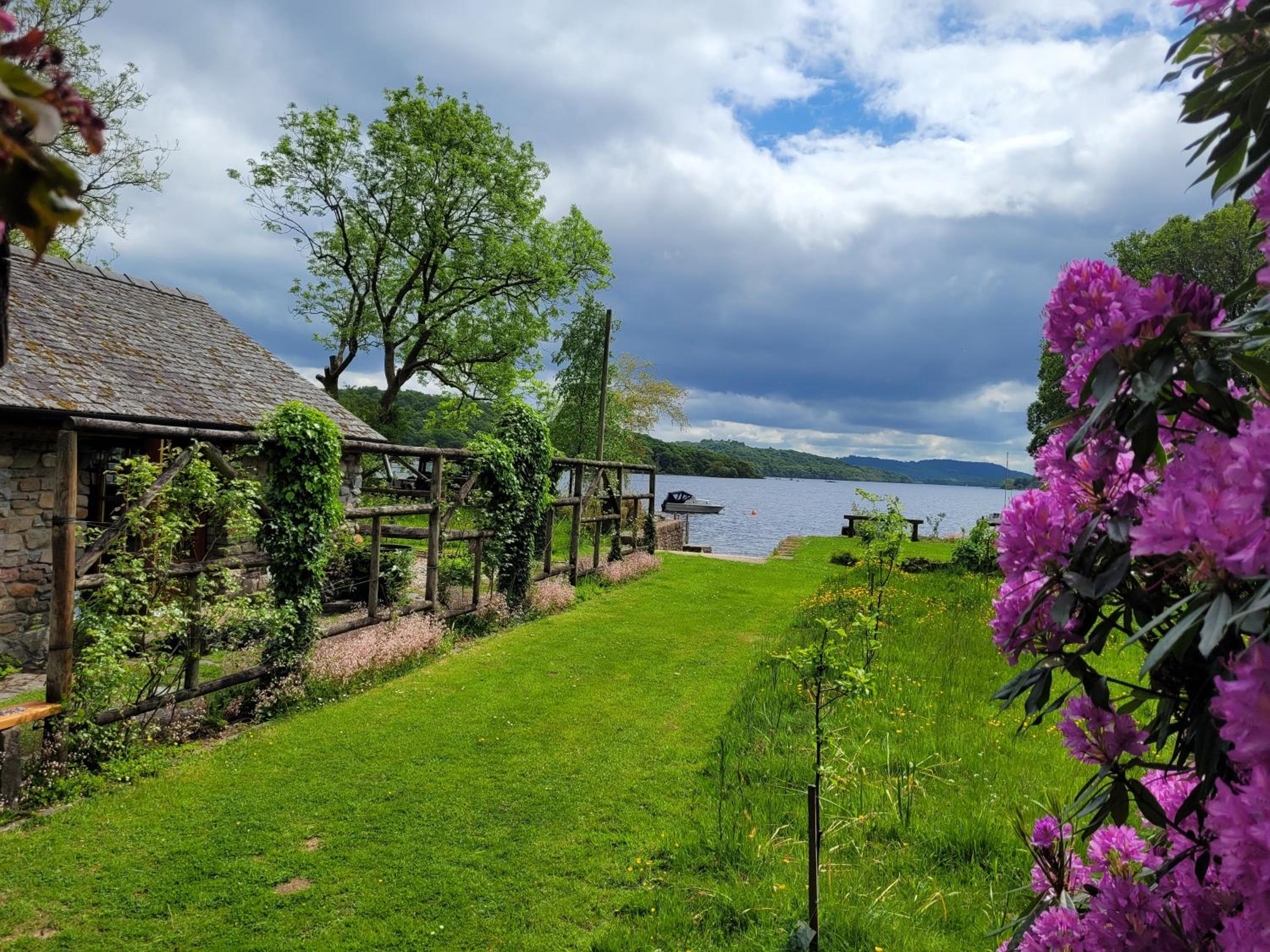 Loch Lomond shore Boat House view 3