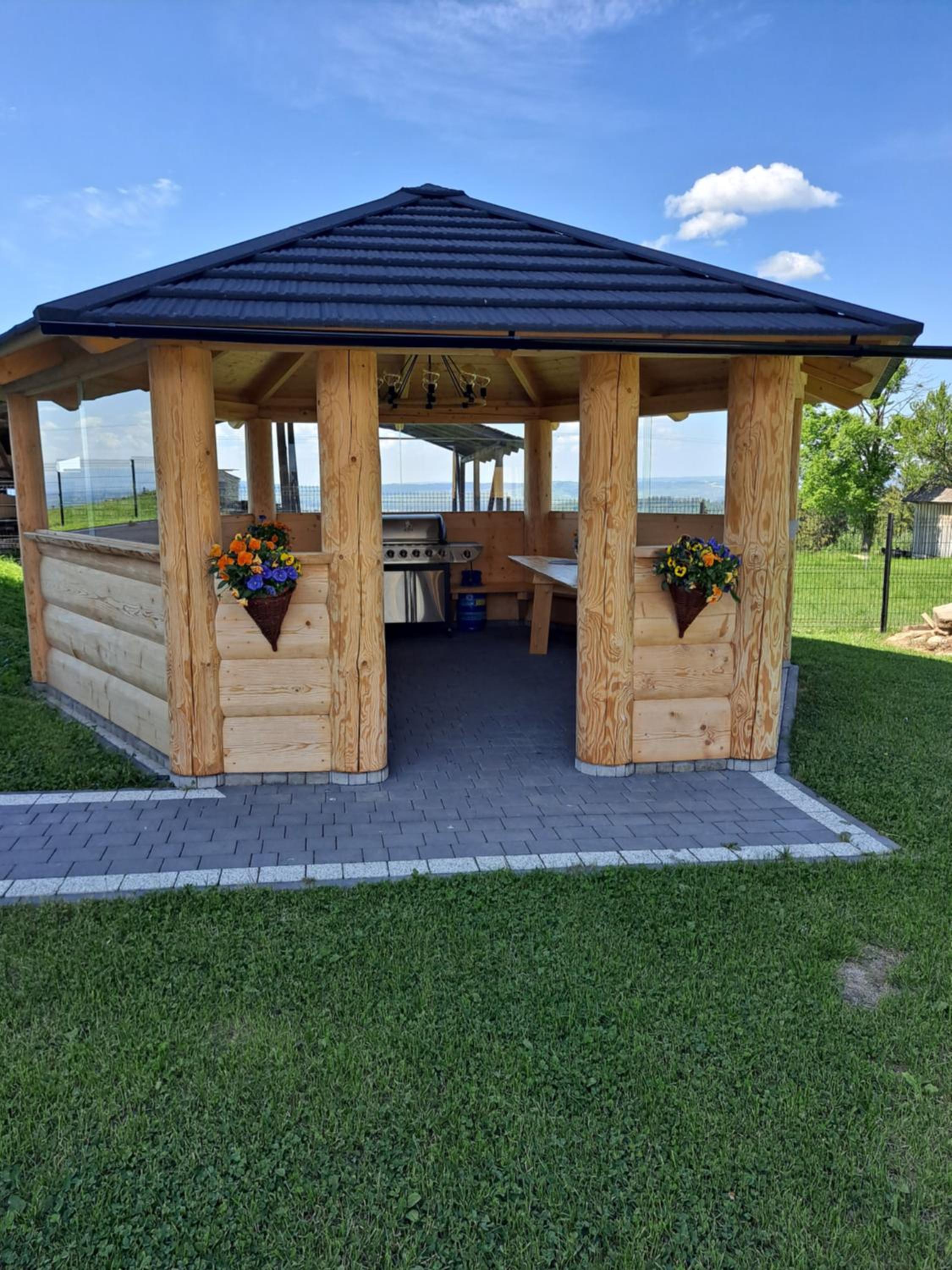outdoor BBQ area