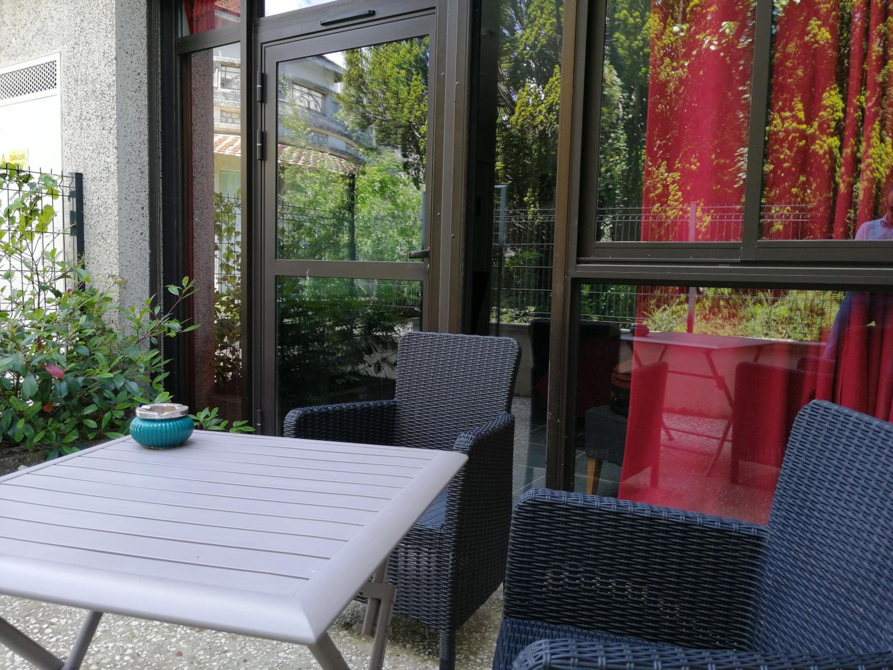 outdoor BBQ area