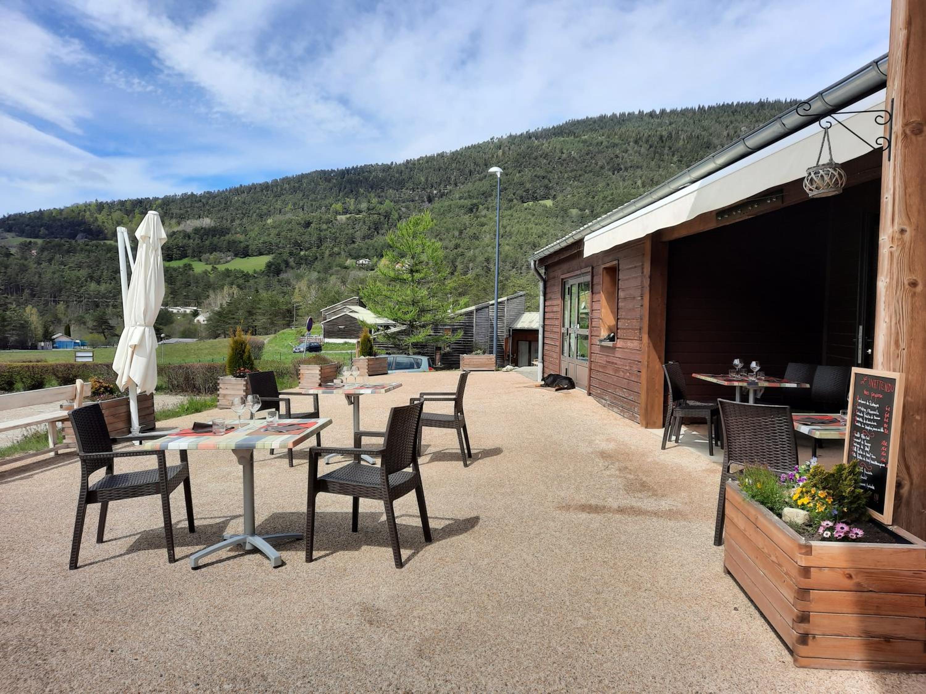 outdoor BBQ area