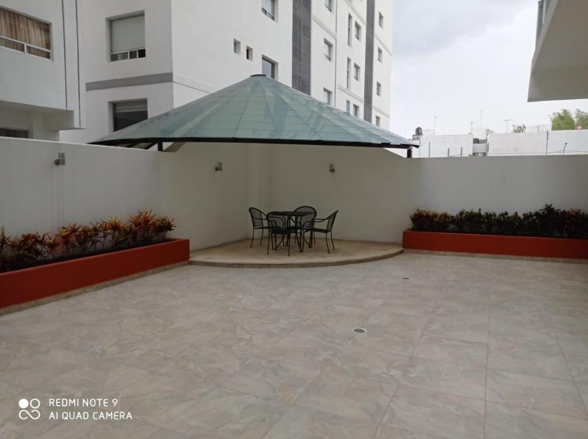outdoor BBQ area