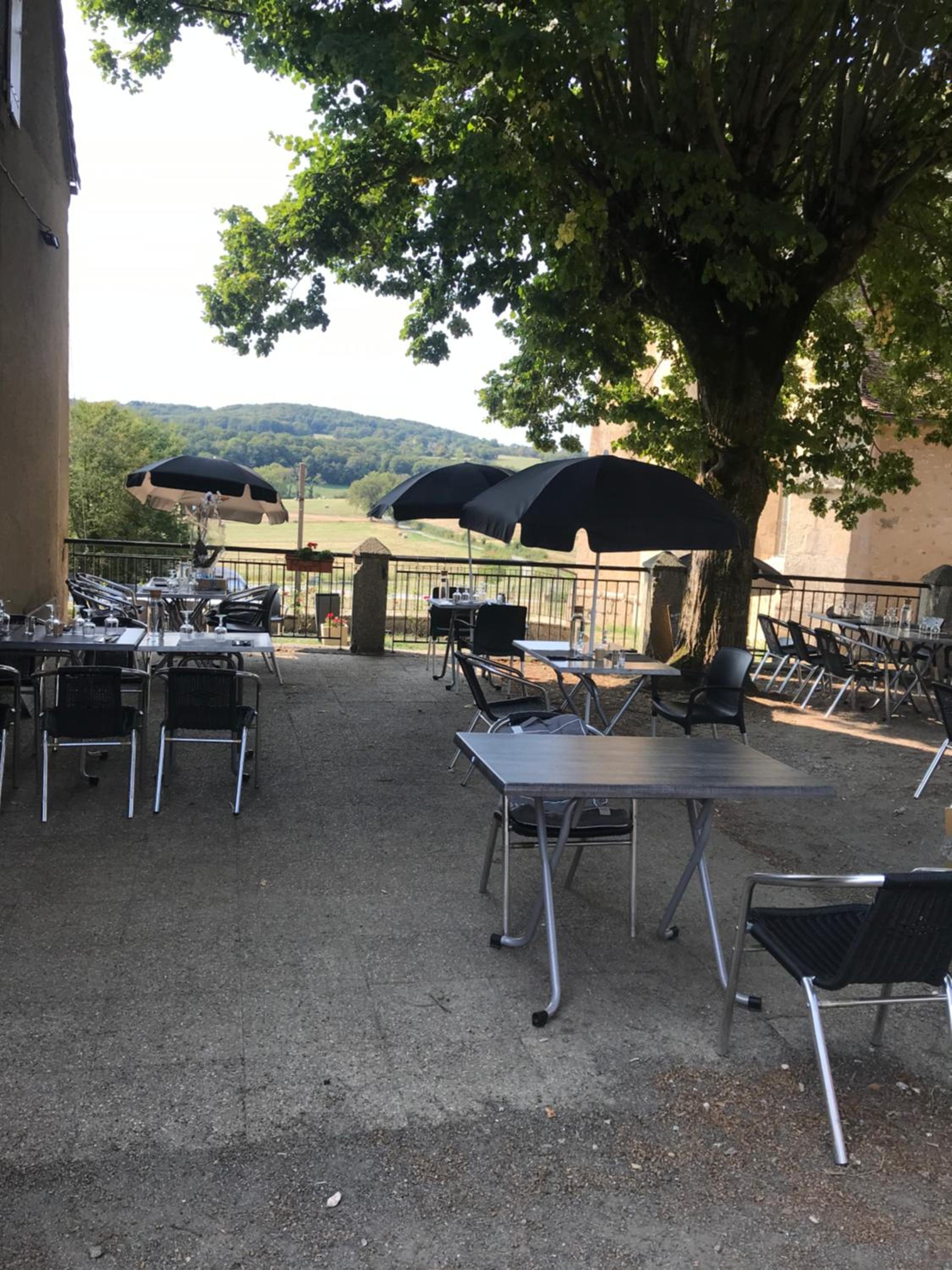 outdoor BBQ area