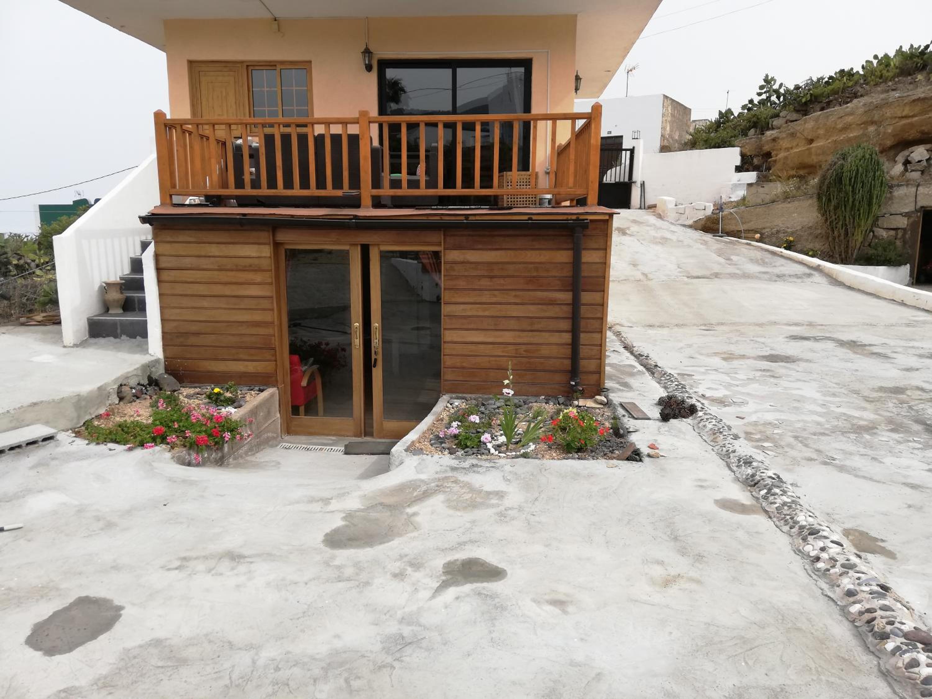 Half wooden rural apartment view 2
