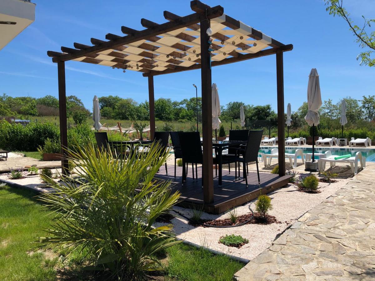 outdoor BBQ area