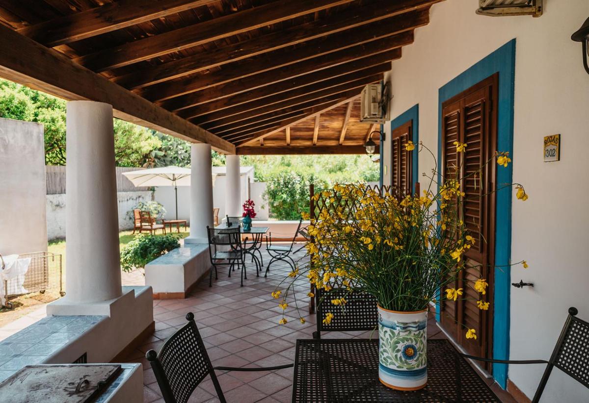 outdoor BBQ area
