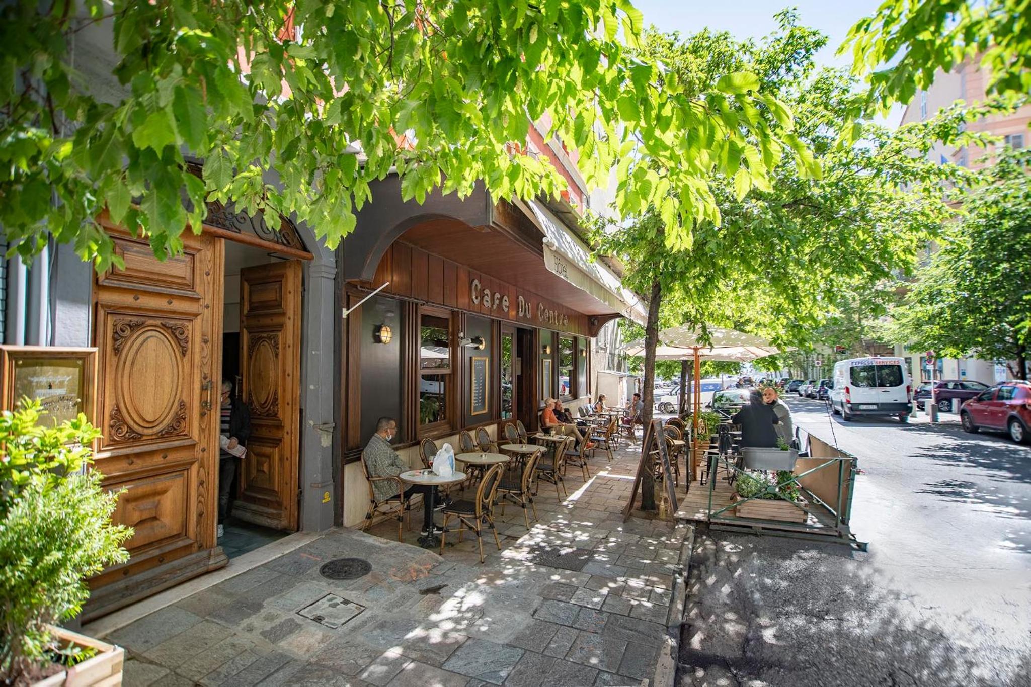 outdoor BBQ area