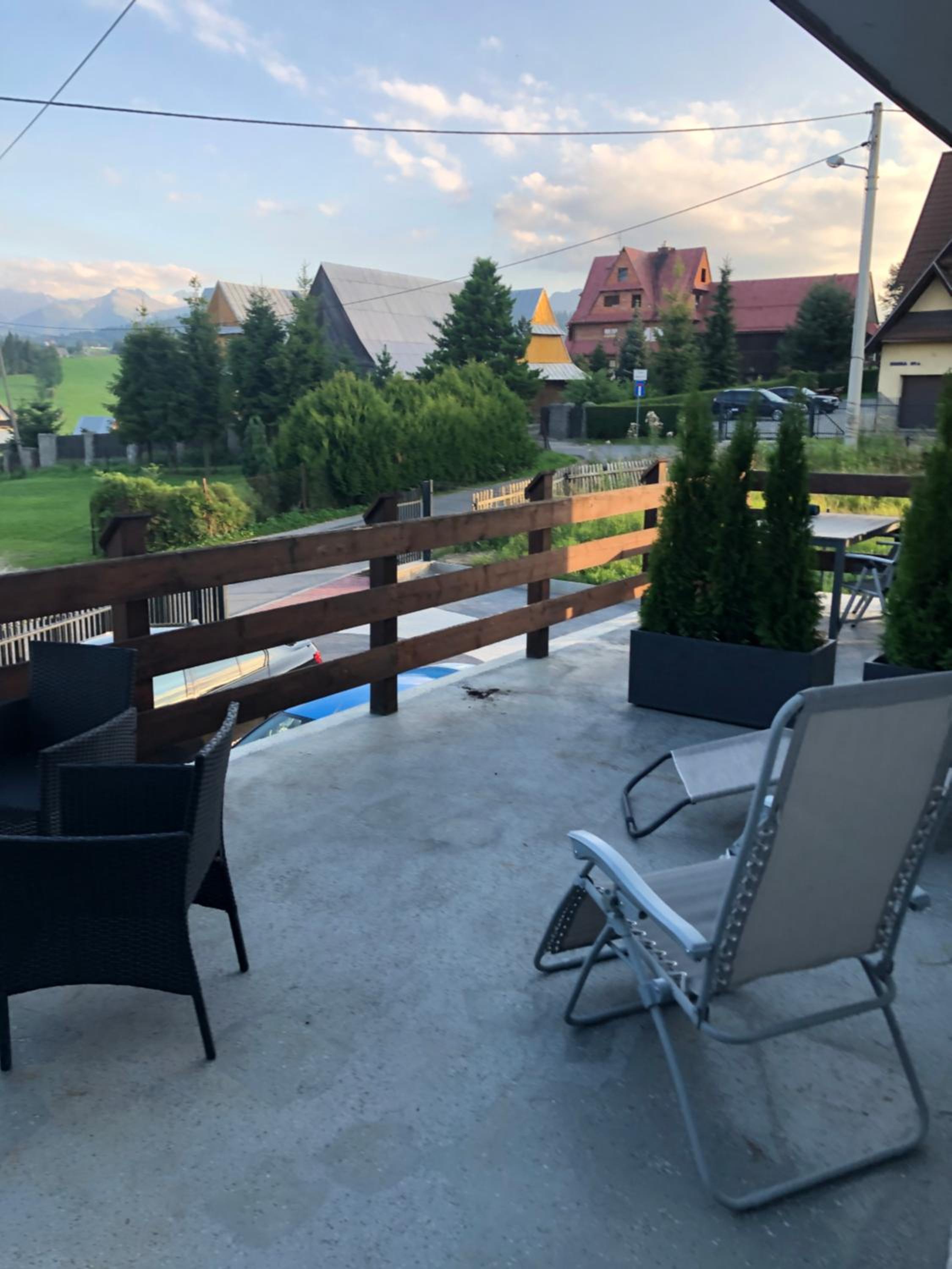 outdoor BBQ area