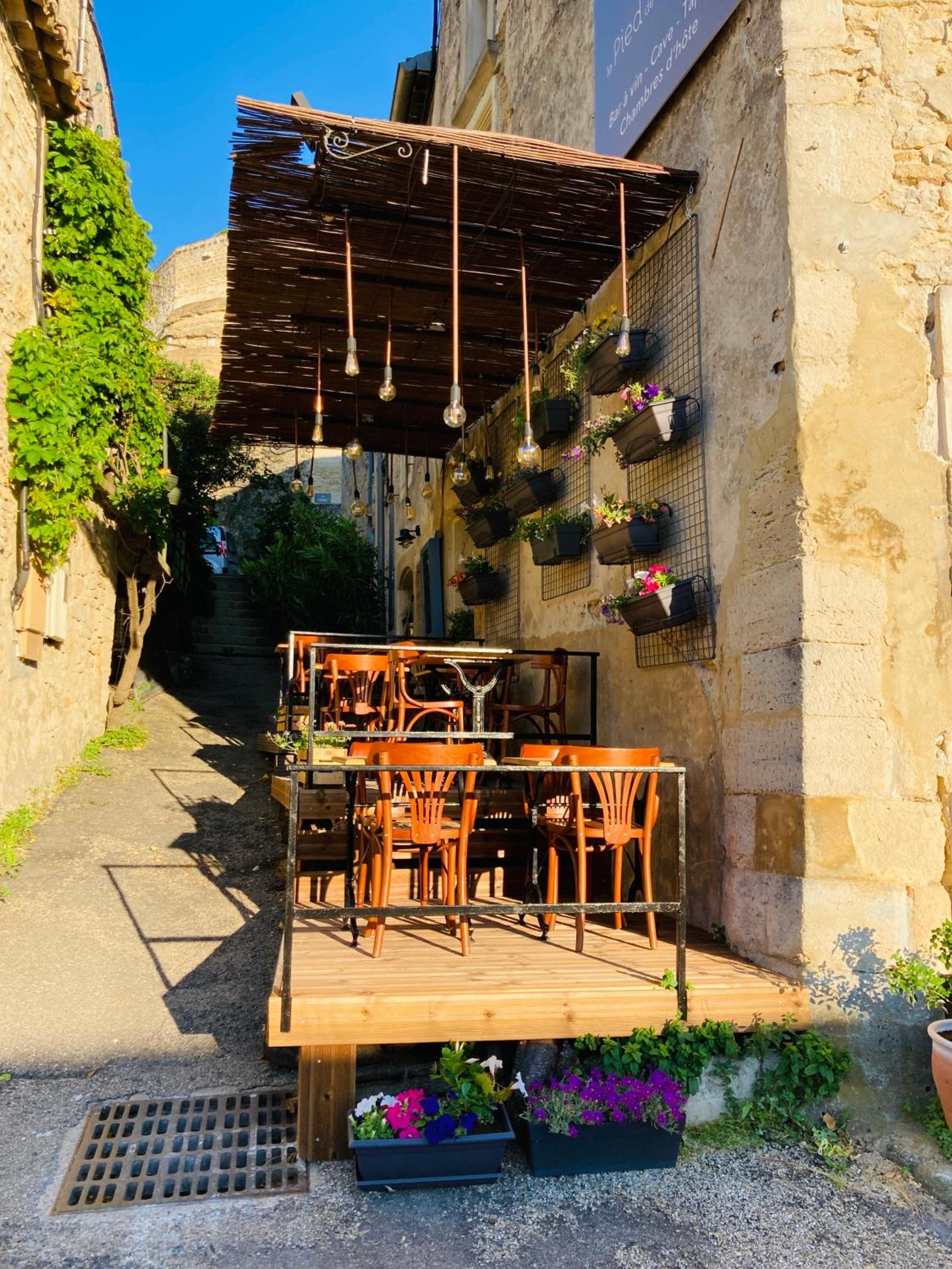 outdoor BBQ area