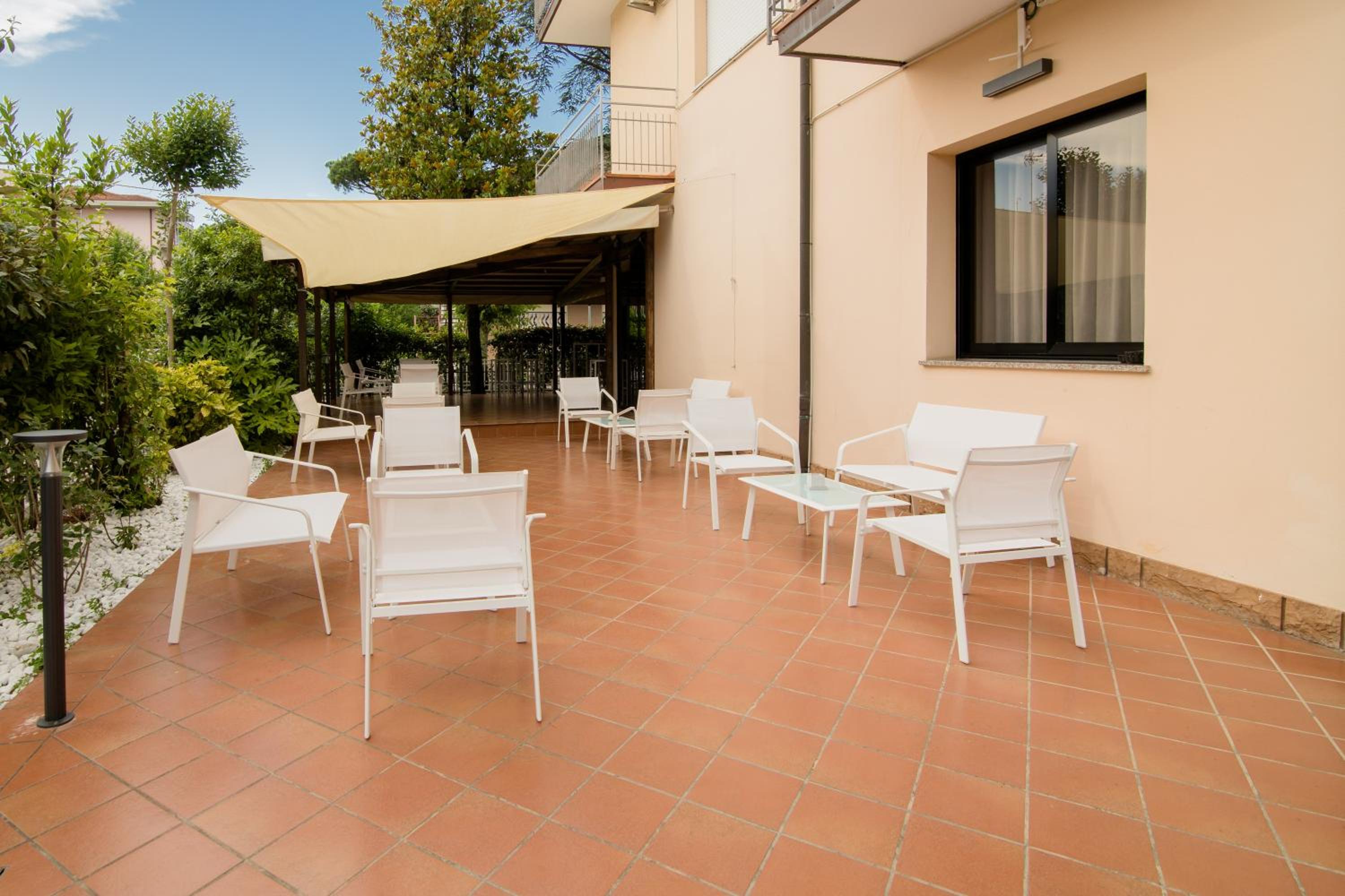outdoor BBQ area