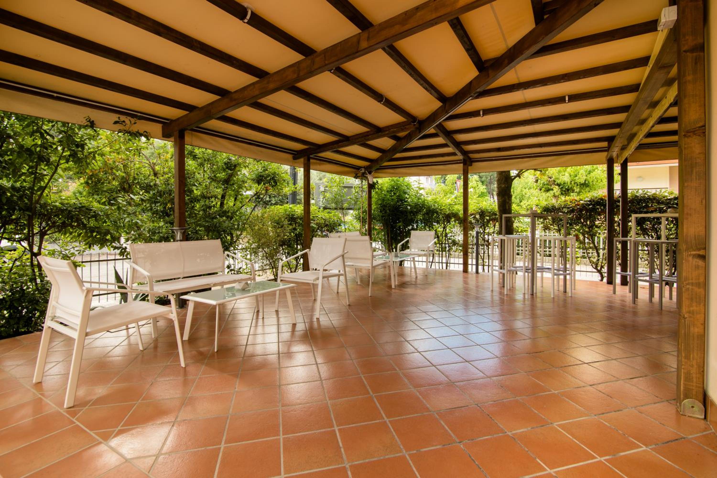 outdoor BBQ area