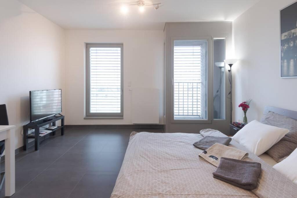 Bright studio, 10min to the Centre, free Parking