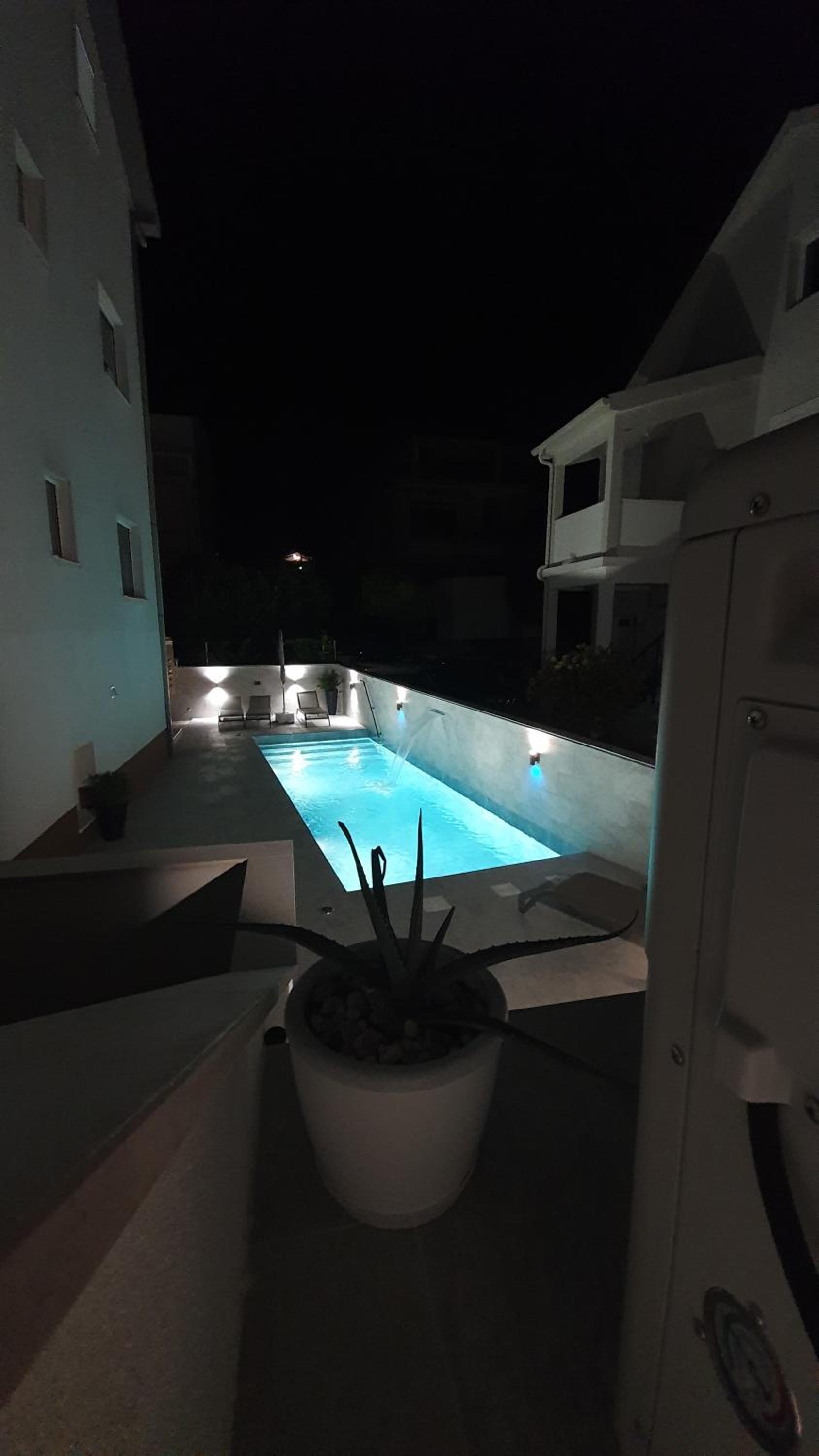 Apartment Villa Rina- Heated salt water Pool view 4