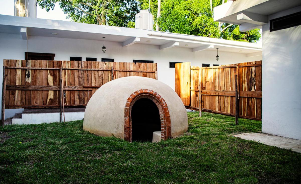 outdoor BBQ area