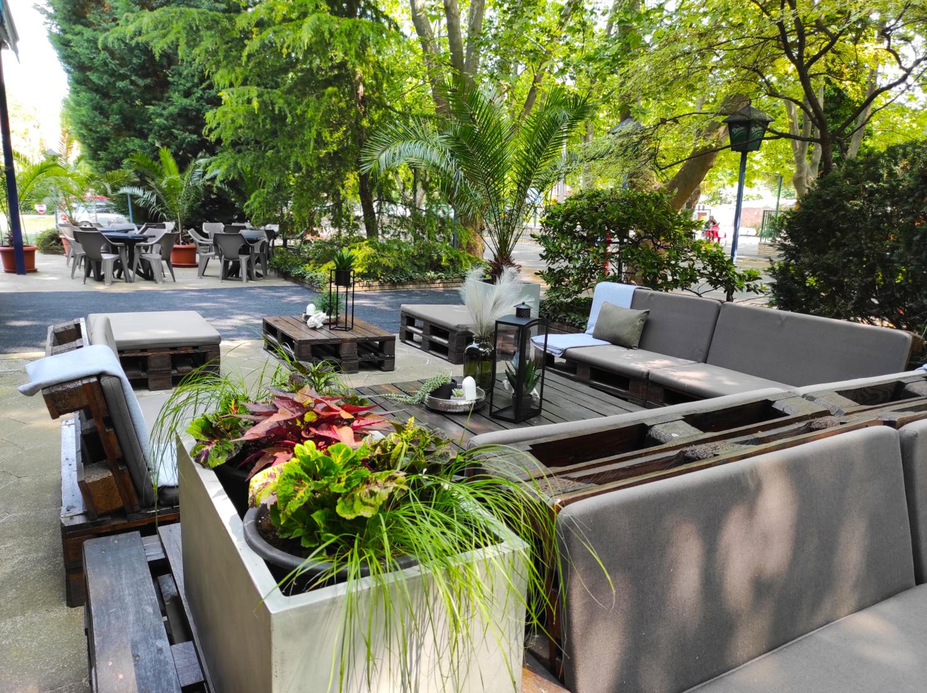 outdoor BBQ area