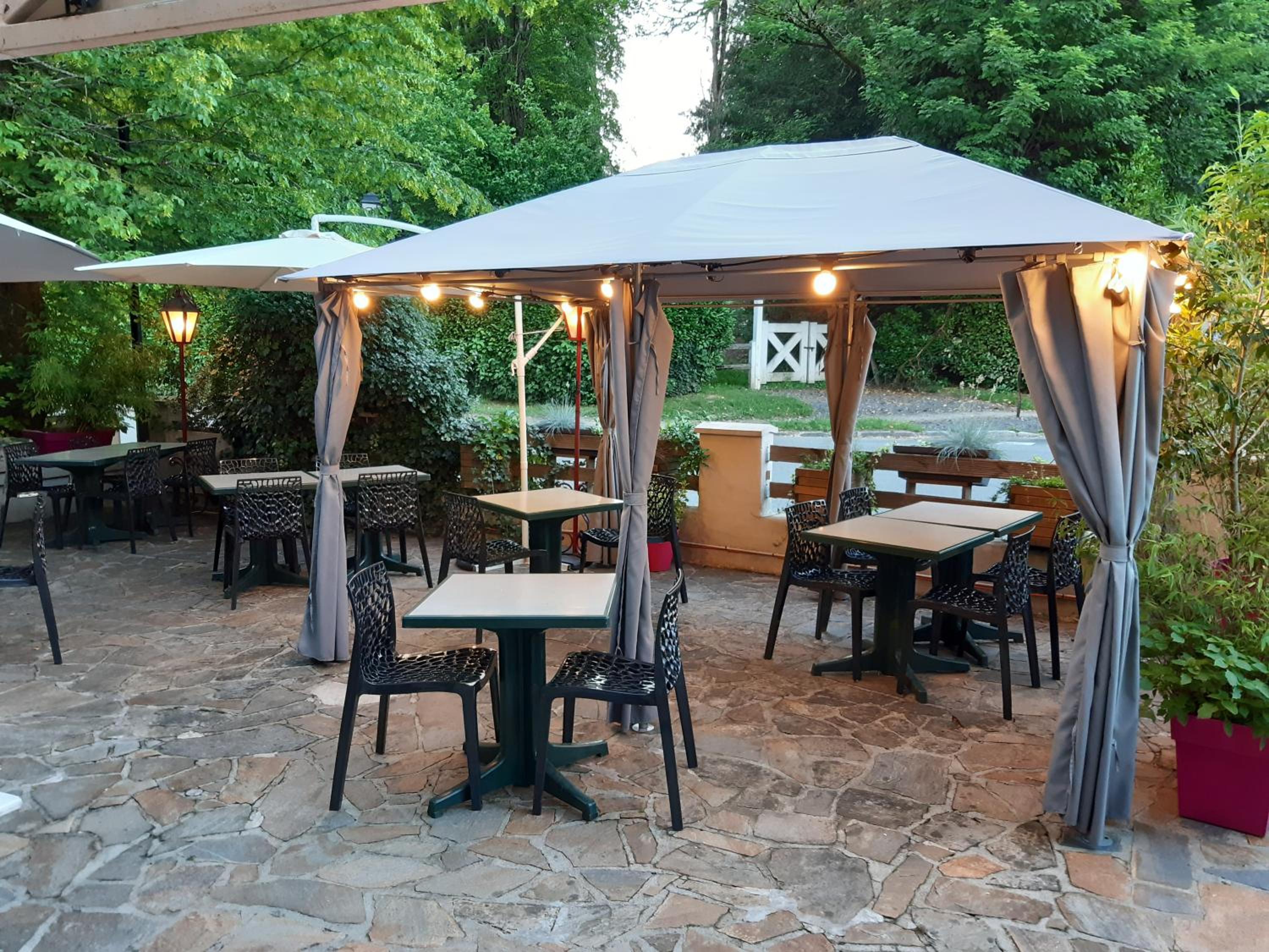 outdoor BBQ area
