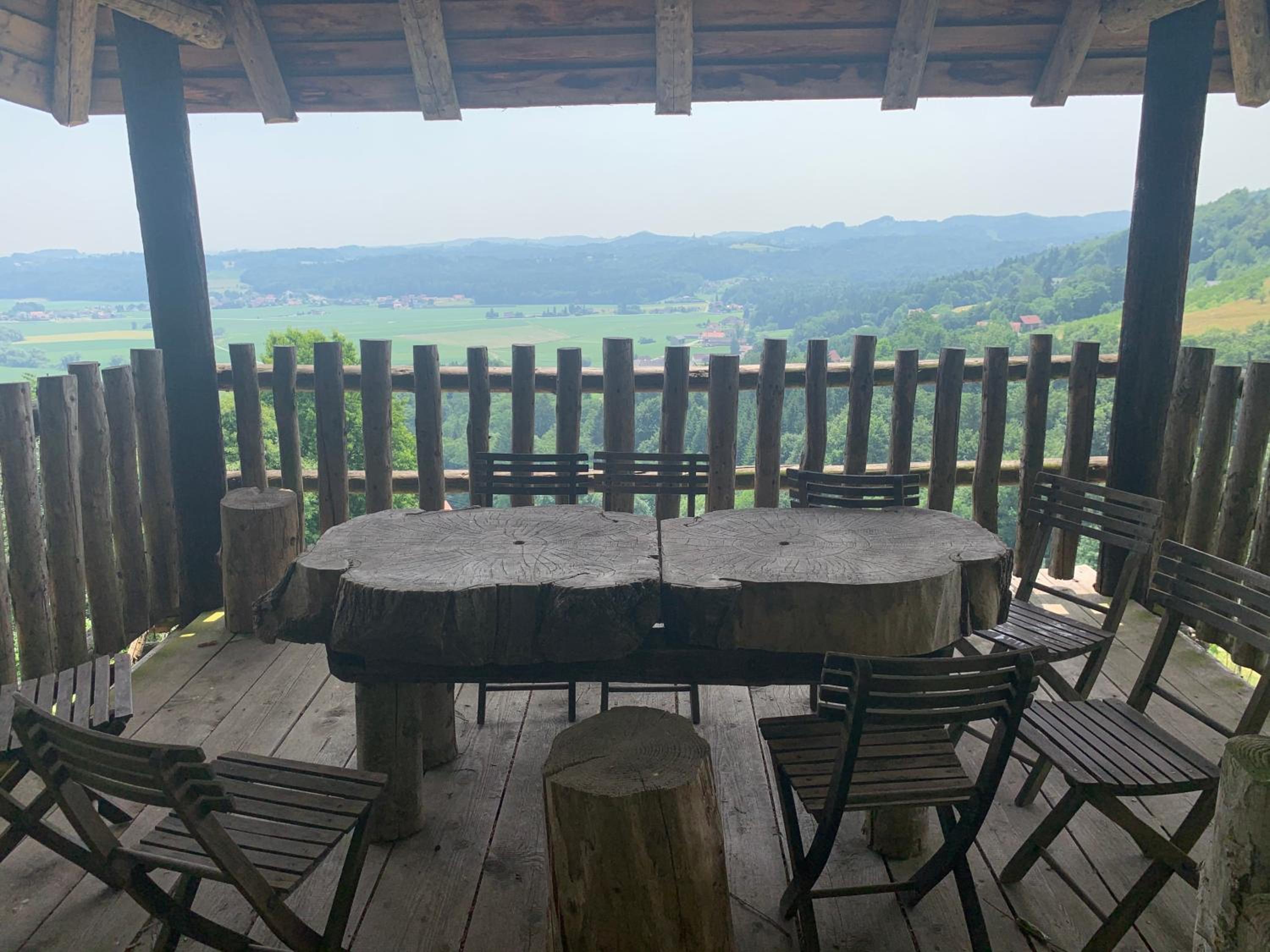 outdoor BBQ area