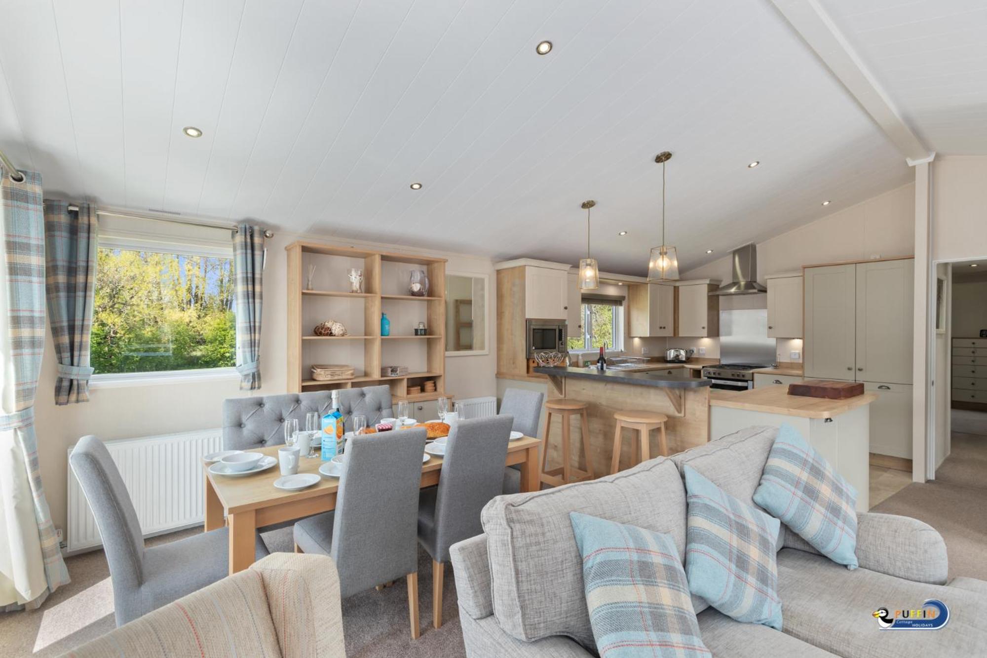 St Mary's View - Luxury Lodge, Short Walk to Beach, Parking view 2