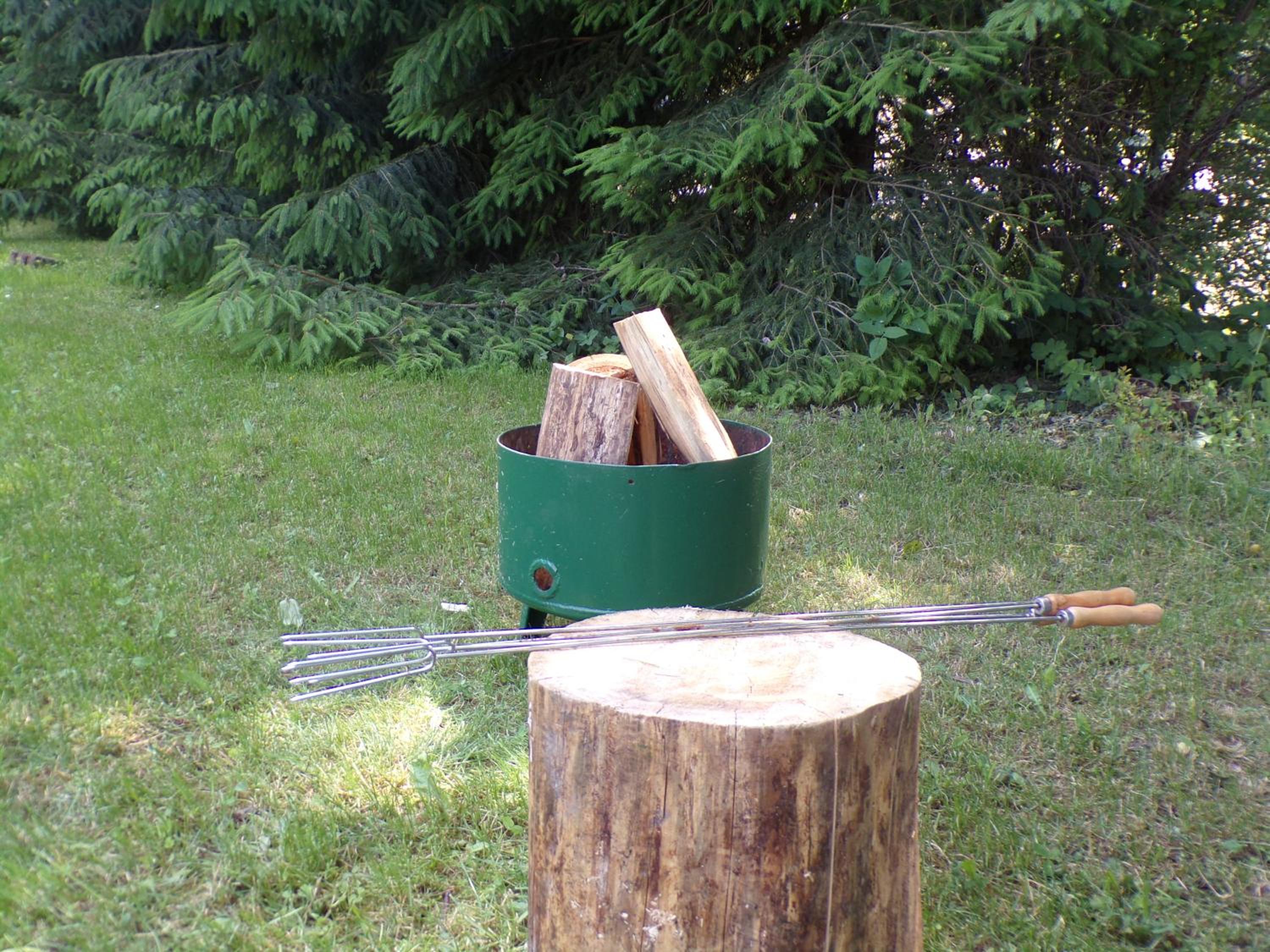 outdoor BBQ area