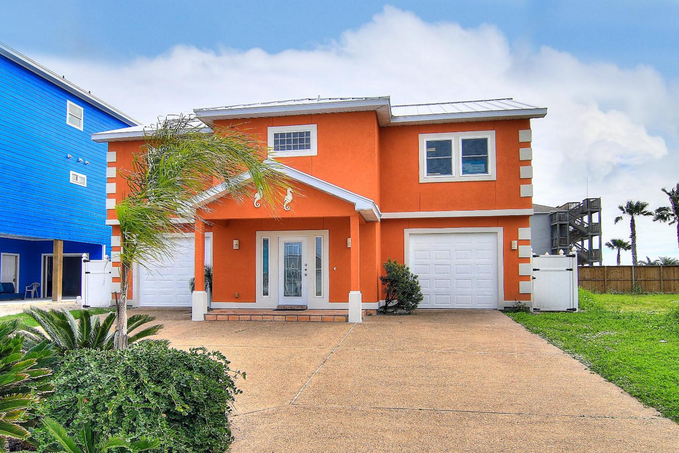 Orange Seahorse House KD682