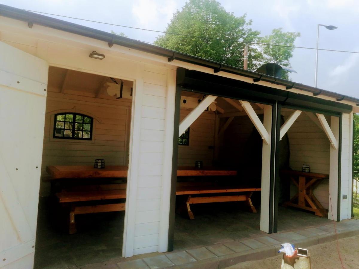 outdoor BBQ area