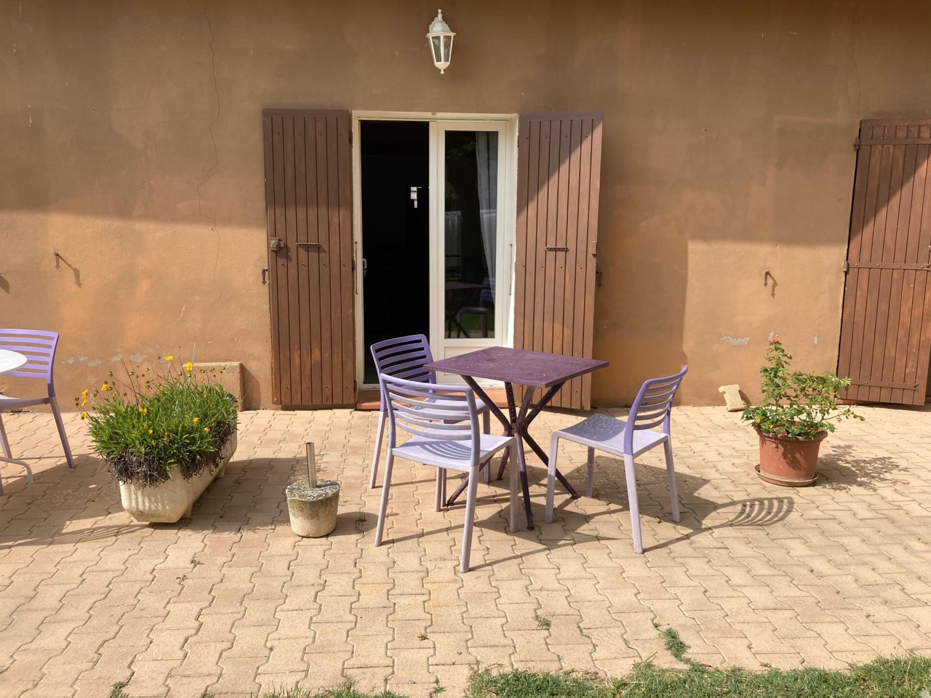 outdoor BBQ area