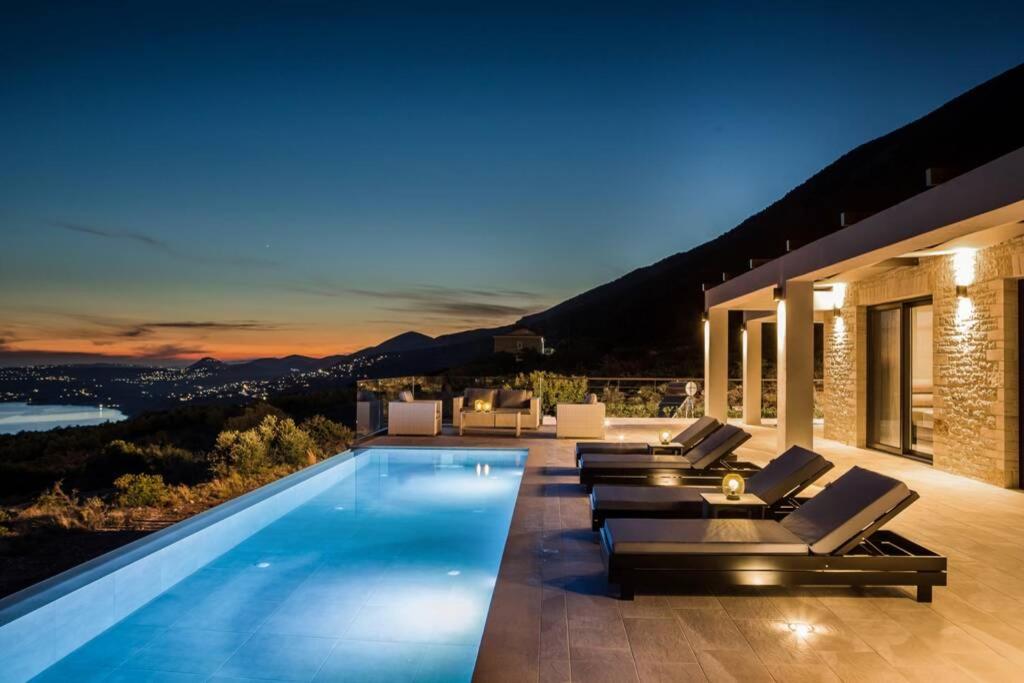 Panorama Blue Kefalonia - Luxury villa in Lourdata view 2