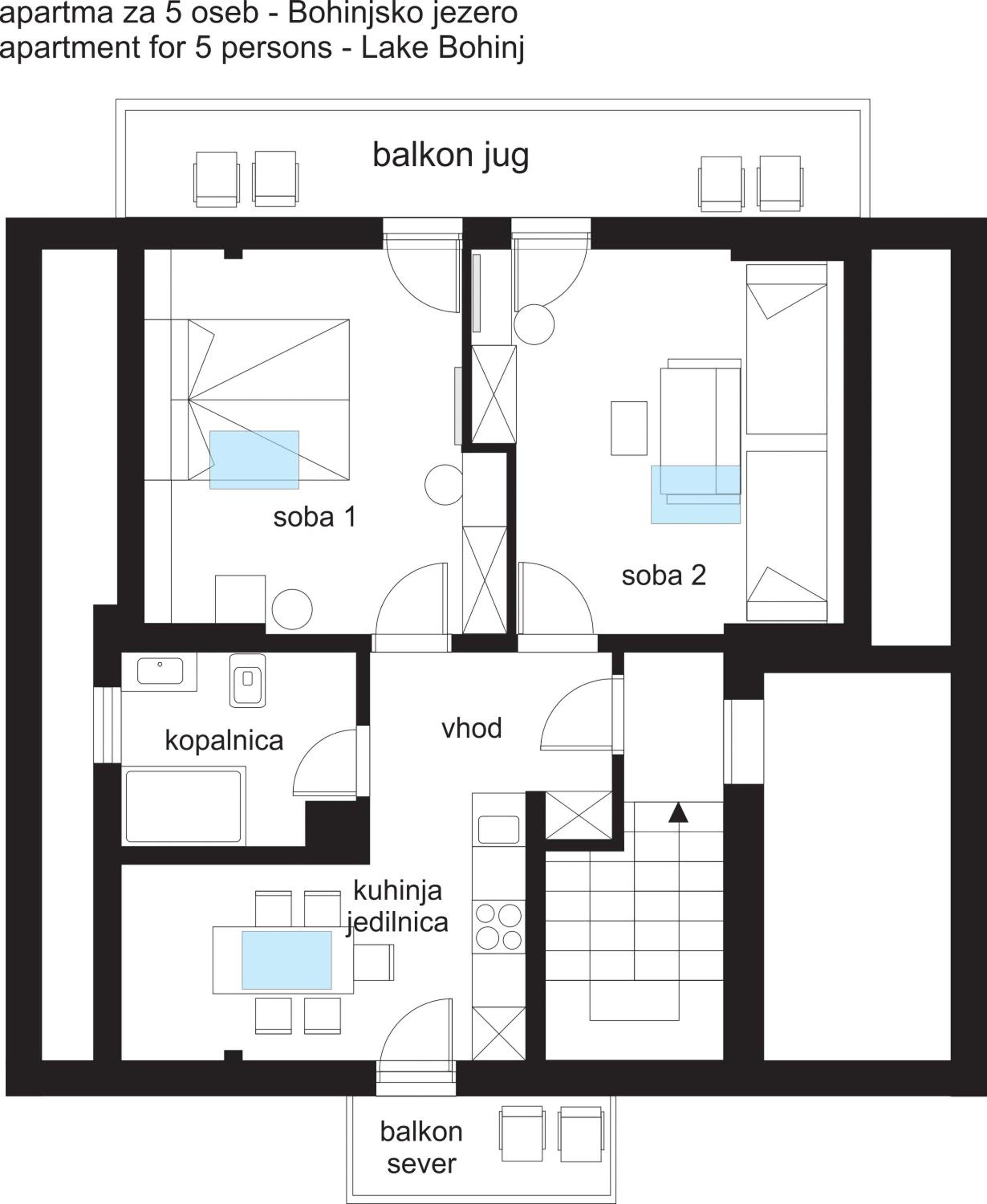 Accommodation Destina, LAKE BOHINJ view 4